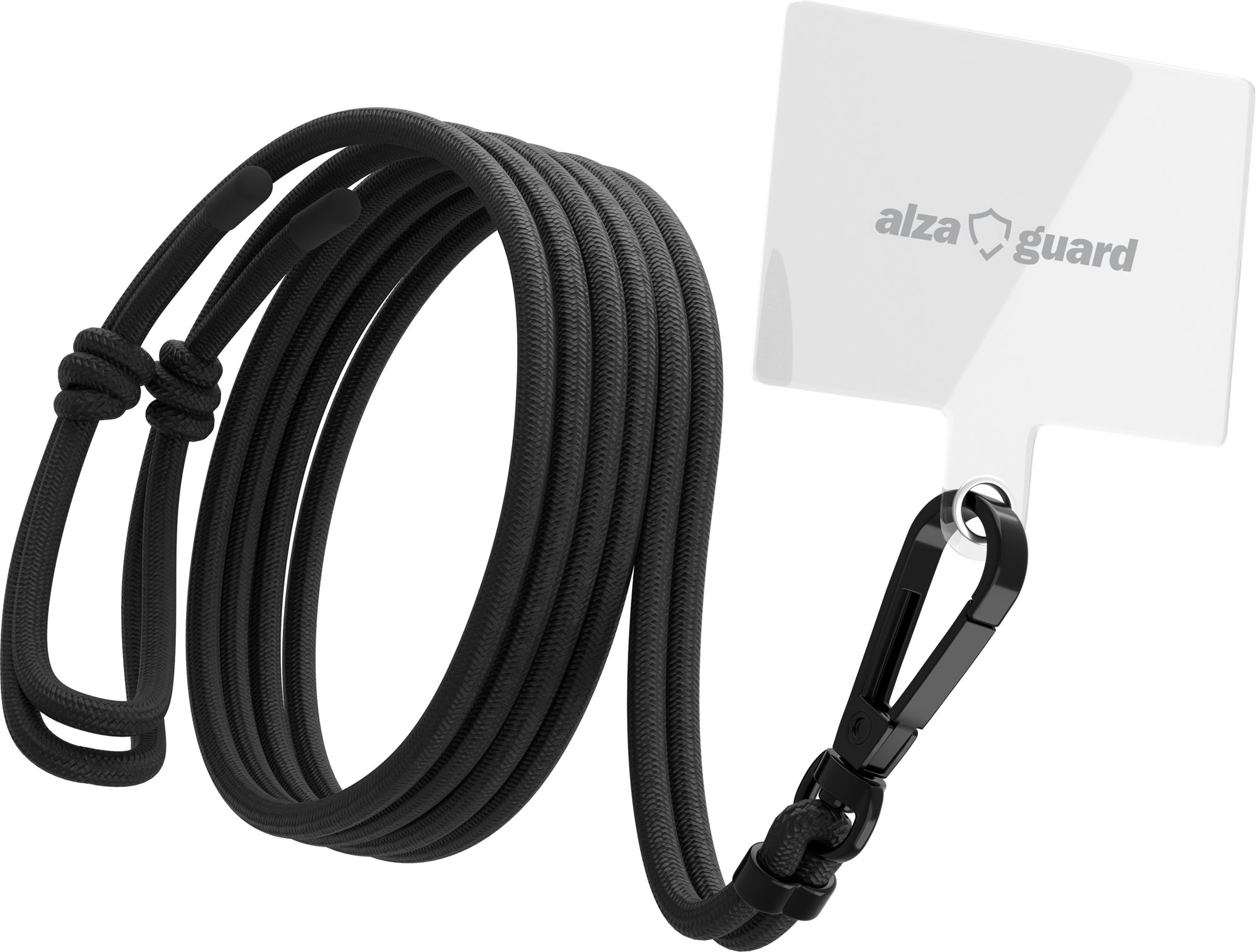 AlzaGuard Universal Phone Lanyard čierna