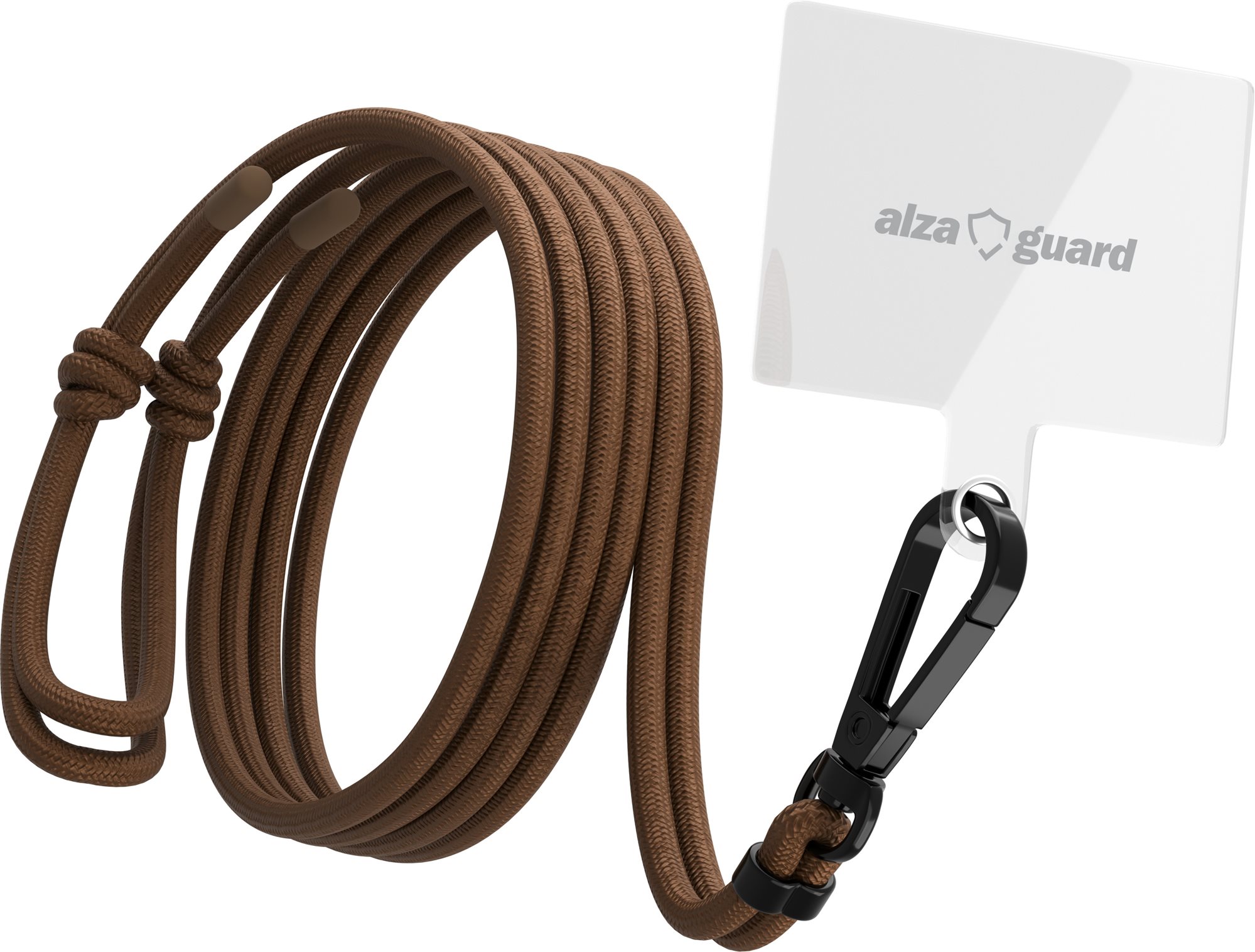 AlzaGuard Universal Phone Lanyard hnedá