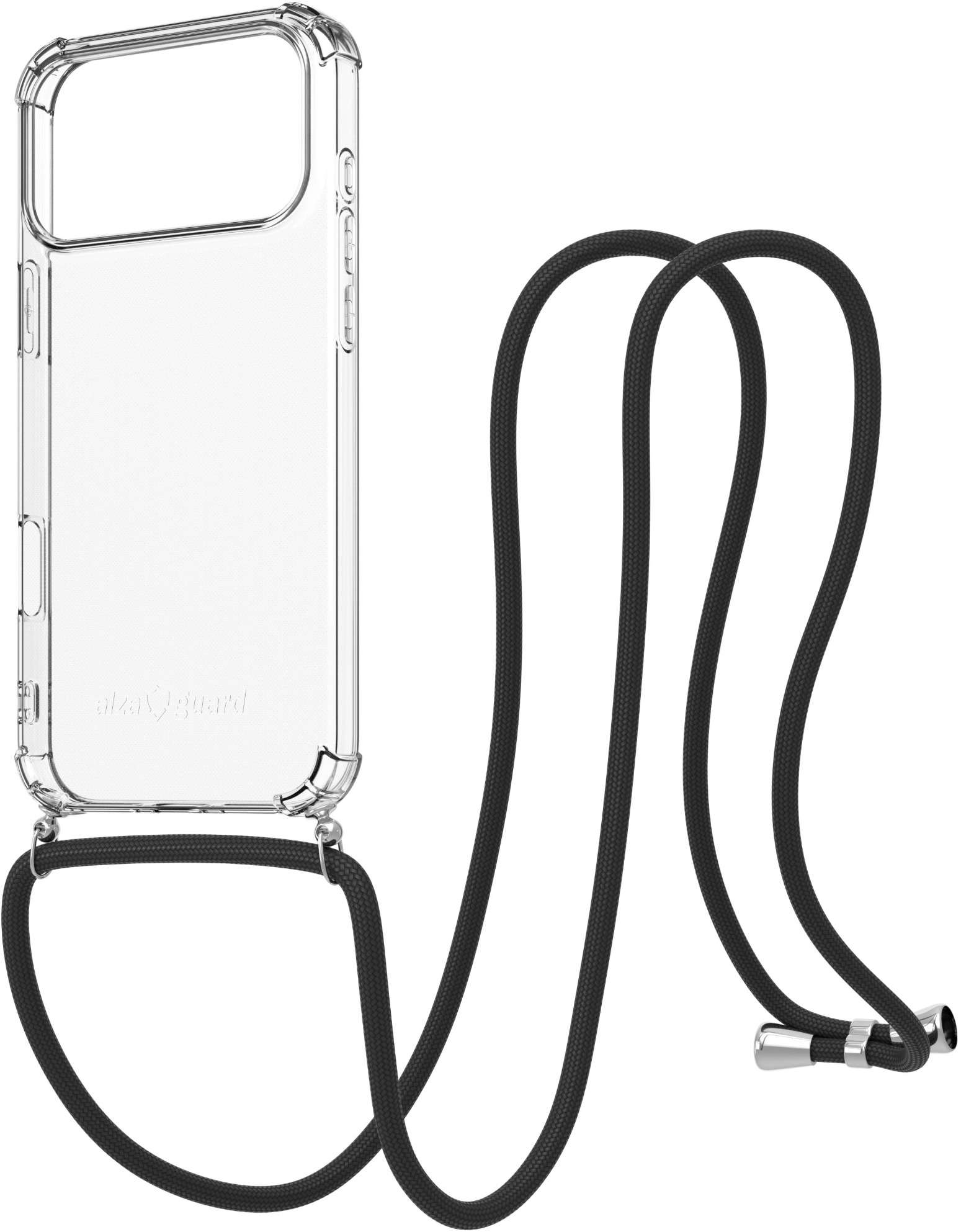 AlzaGuard Luxe Lanyard Case pre iPhone 17 Pro Max čierny