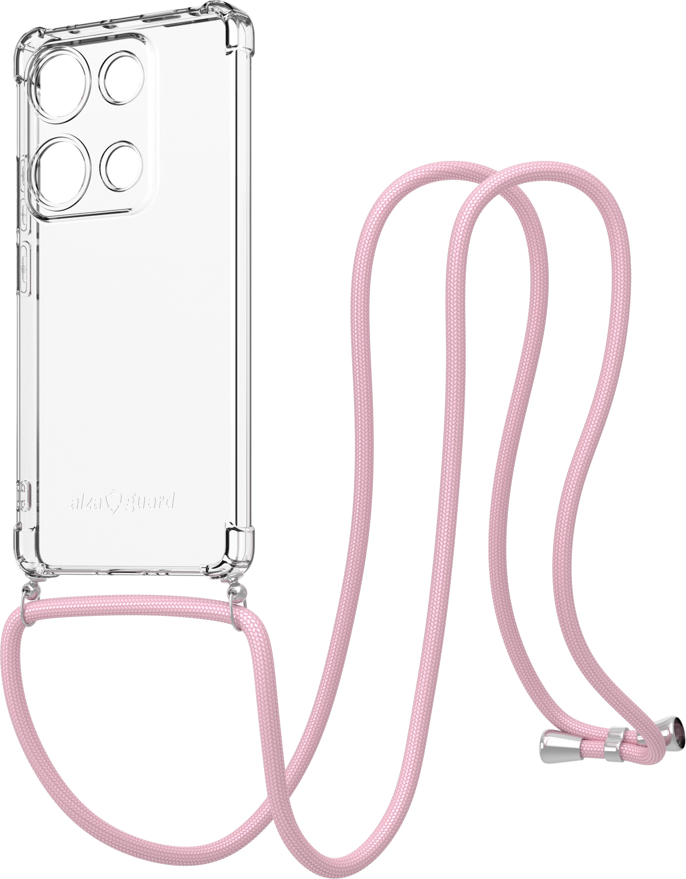 AlzaGuard Luxe Lanyard Case pre Xiaomi Redmi Note 14S ružový