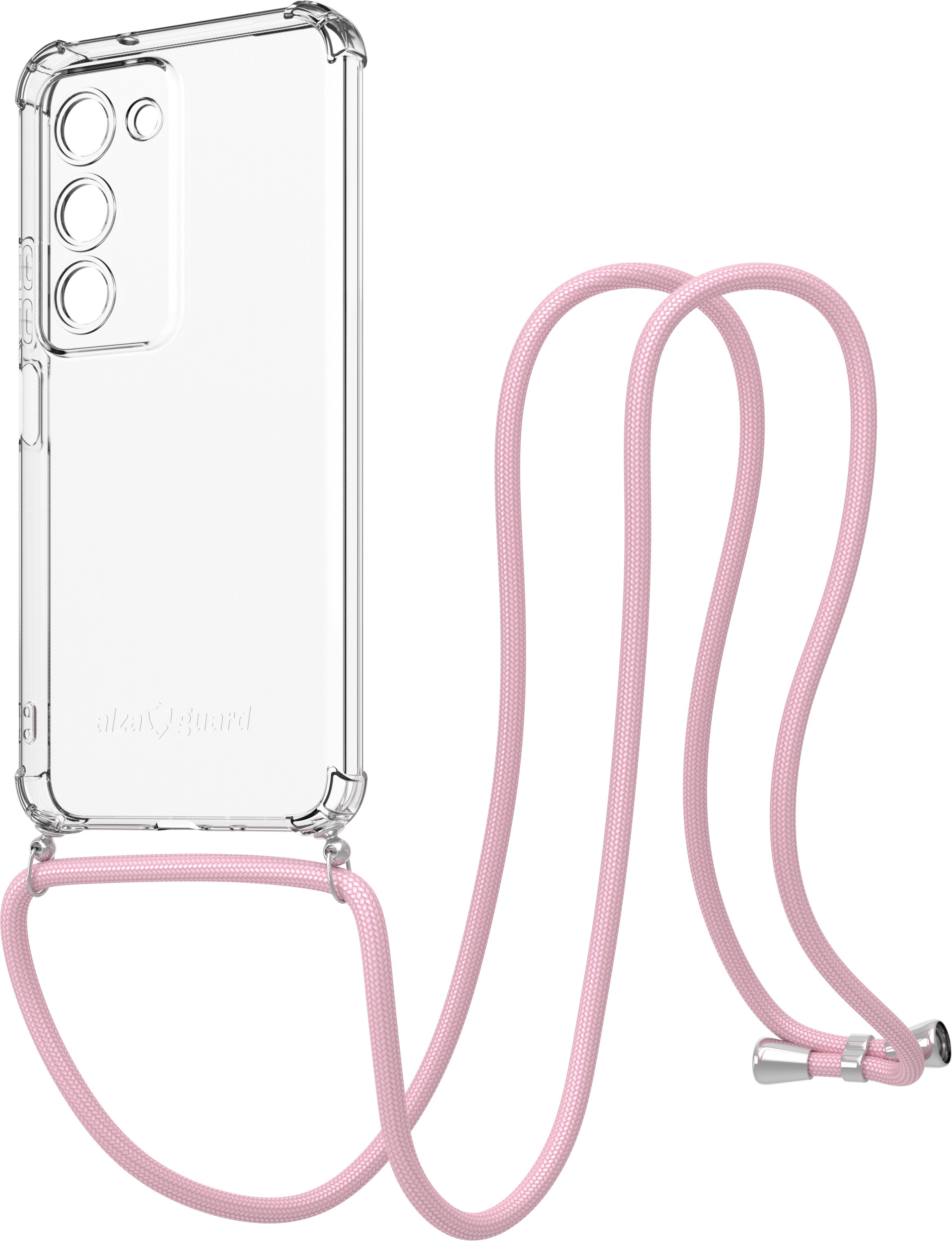 AlzaGuard Luxe Lanyard Case pre Xiaomi Redmi 15 ružový