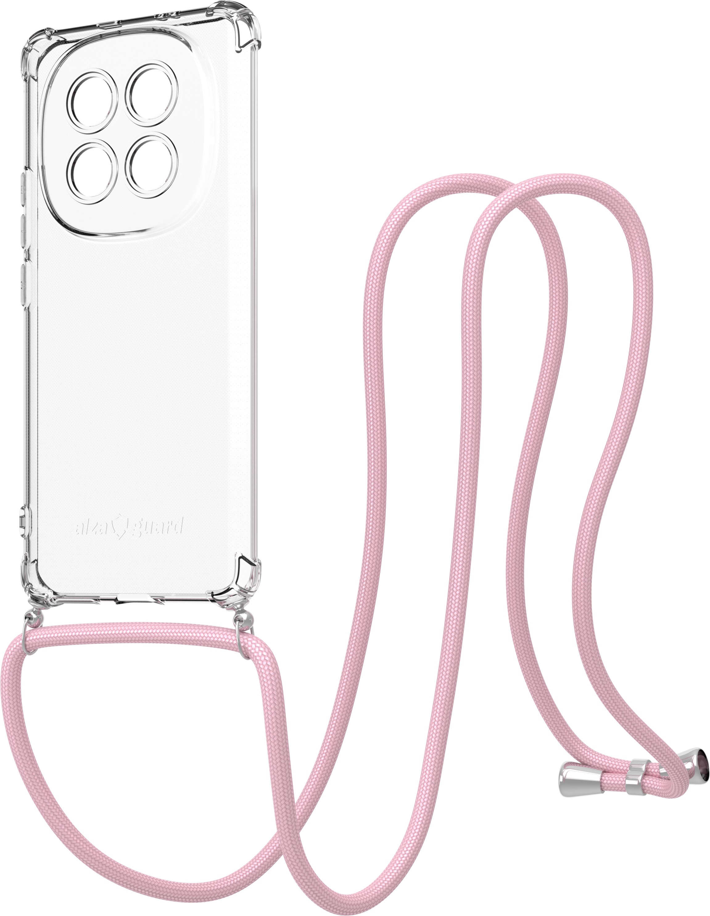 AlzaGuard Luxe Lanyard Case pre Xiaomi Redmi Note 15 5G ružový