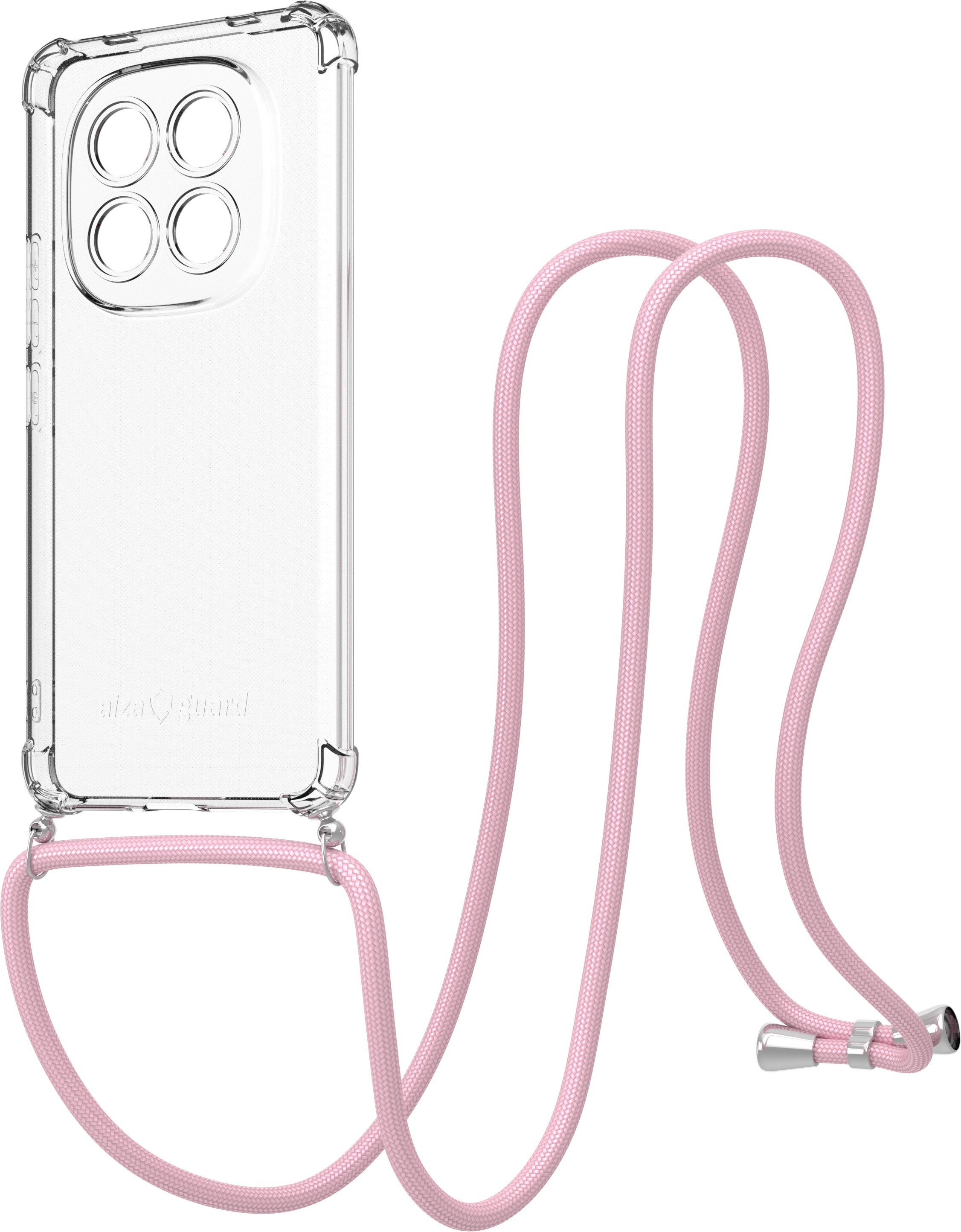 AlzaGuard Luxe Lanyard Case pre Xiaomi Redmi Note 15 Pro 4G ružový