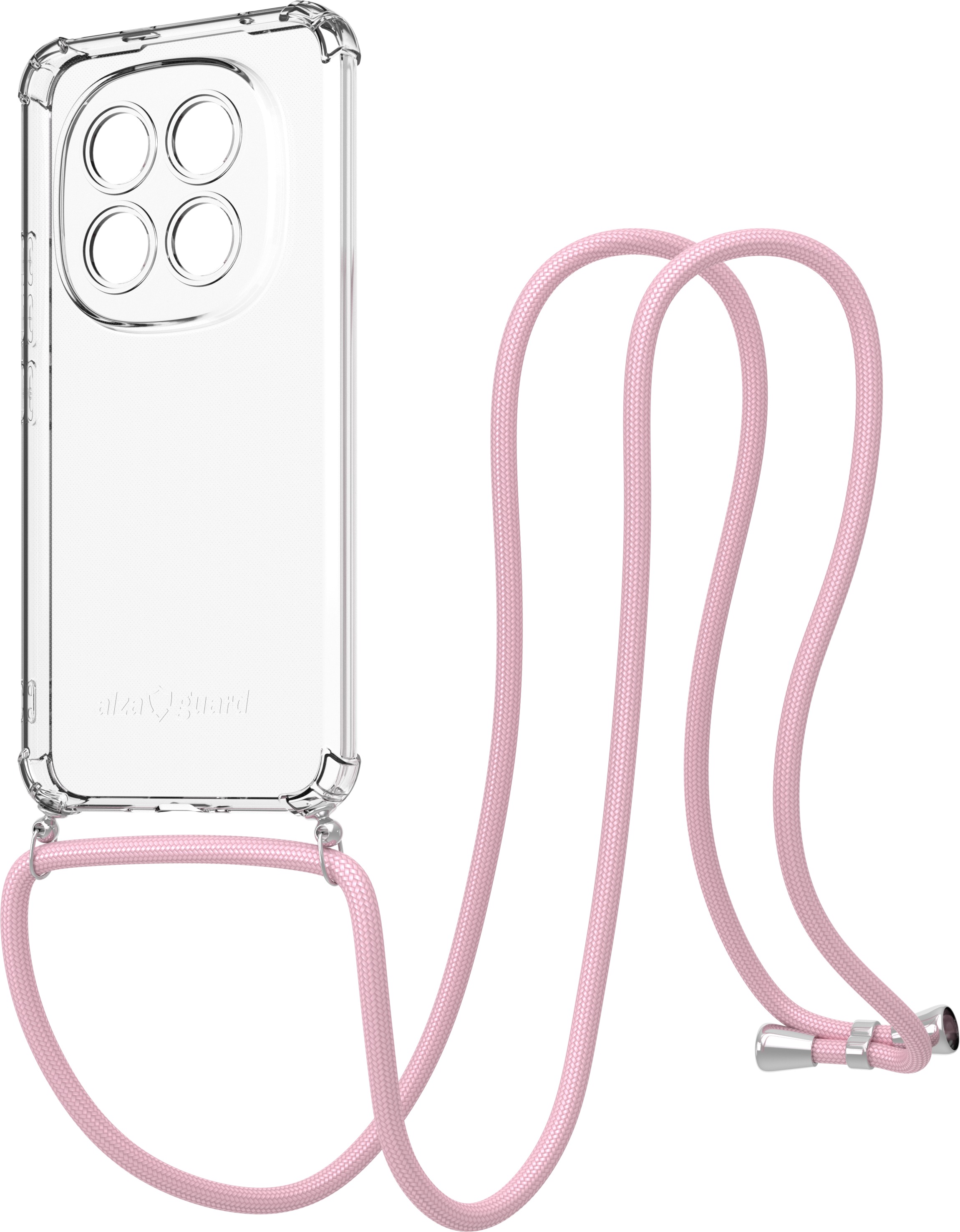 AlzaGuard Luxe Lanyard Case pre Xiaomi Redmi Note 15 Pro+ ružový