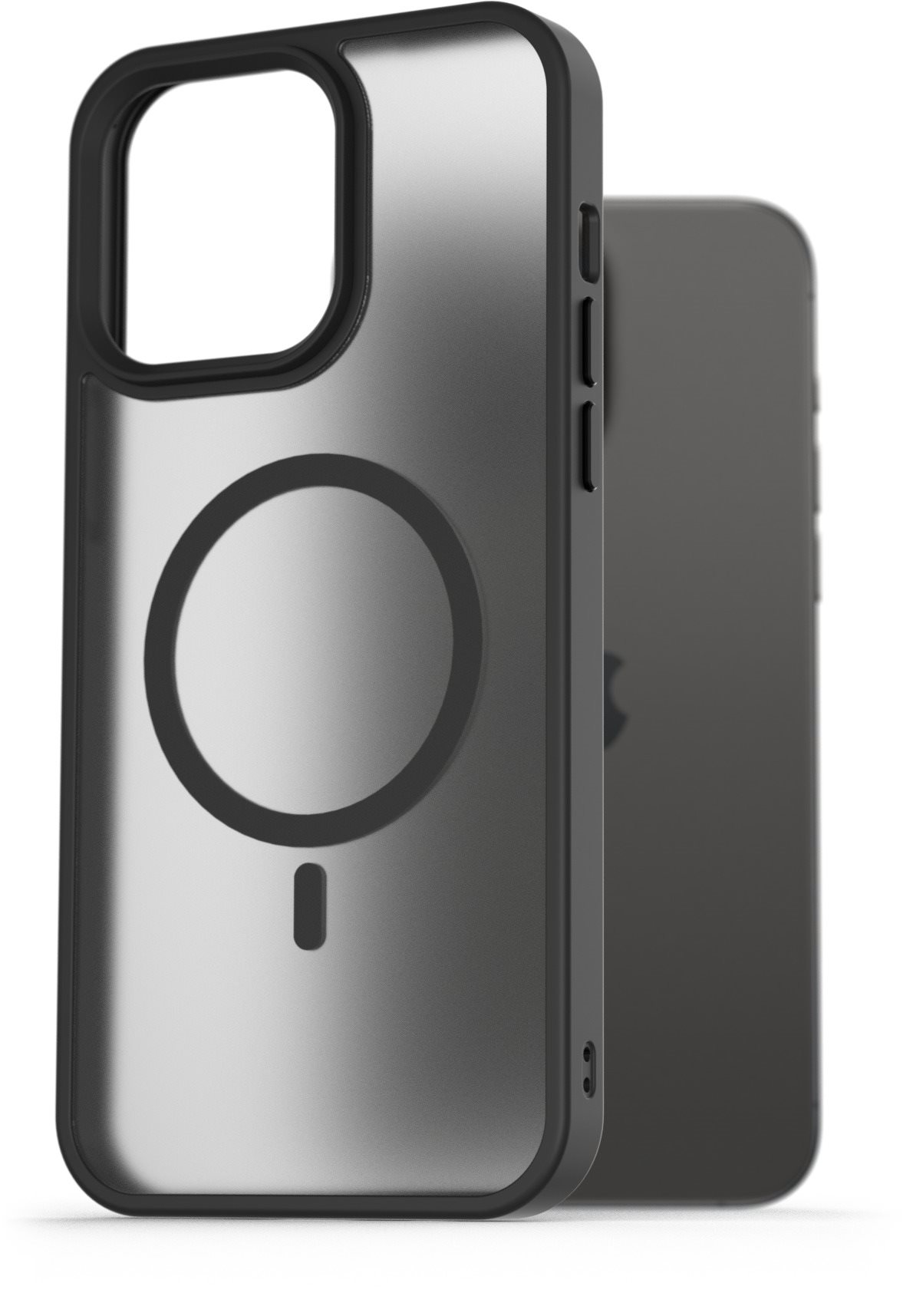 AlzaGuard Matte Case Compatible with MagSafe pre iPhone 15 Pro Max čierny