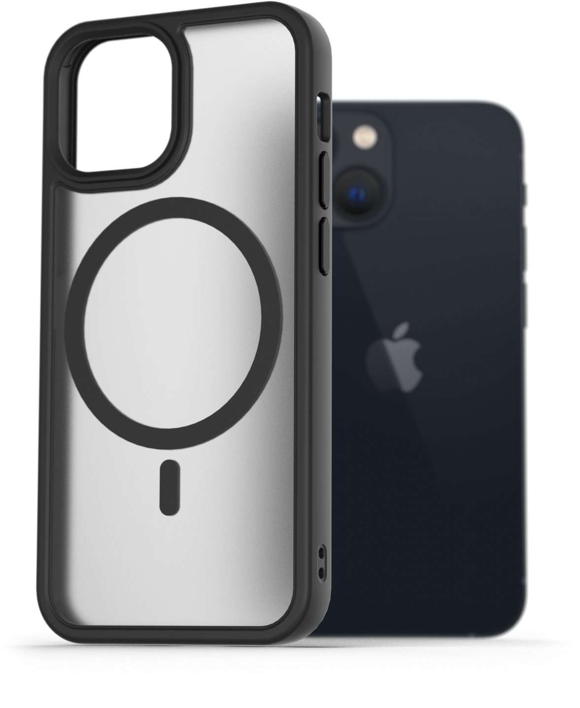 AlzaGuard Matte Case Compatible with MagSafe pre iPhone 13 Mini čierny