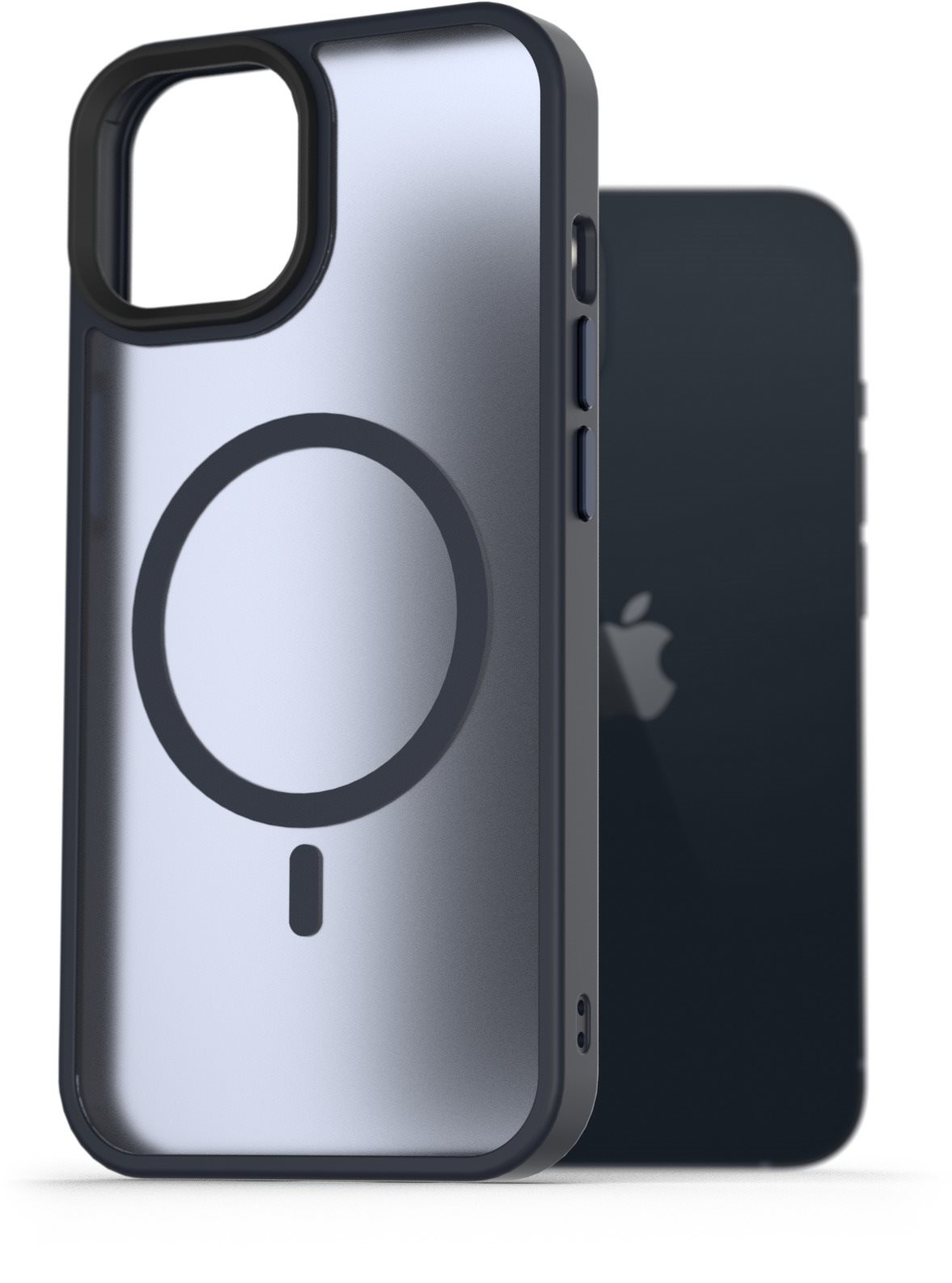 AlzaGuard Matte Case Compatible with MagSafe pre iPhone 13 tmavomodrý