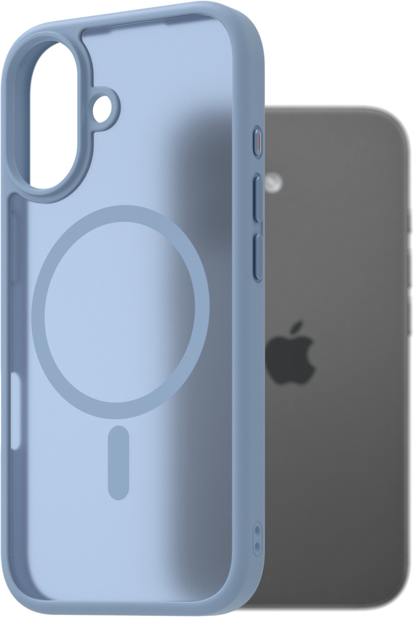 AlzaGuard Matte Case Compatible with MagSafe pre iPhone 17 svetlo modrý