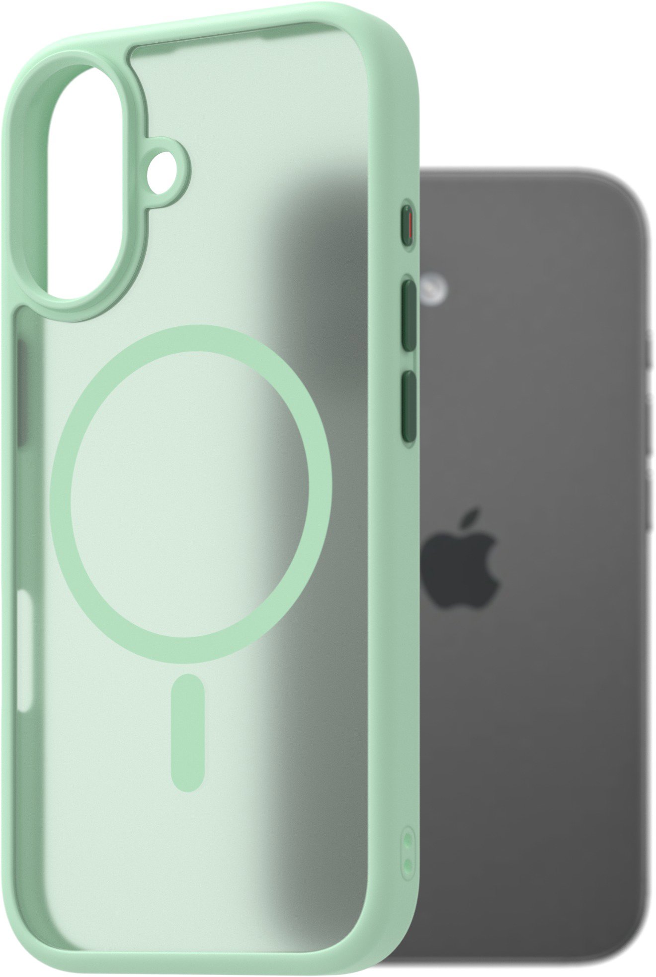 AlzaGuard Matte Case Compatible with MagSafe pre iPhone 17 zelený