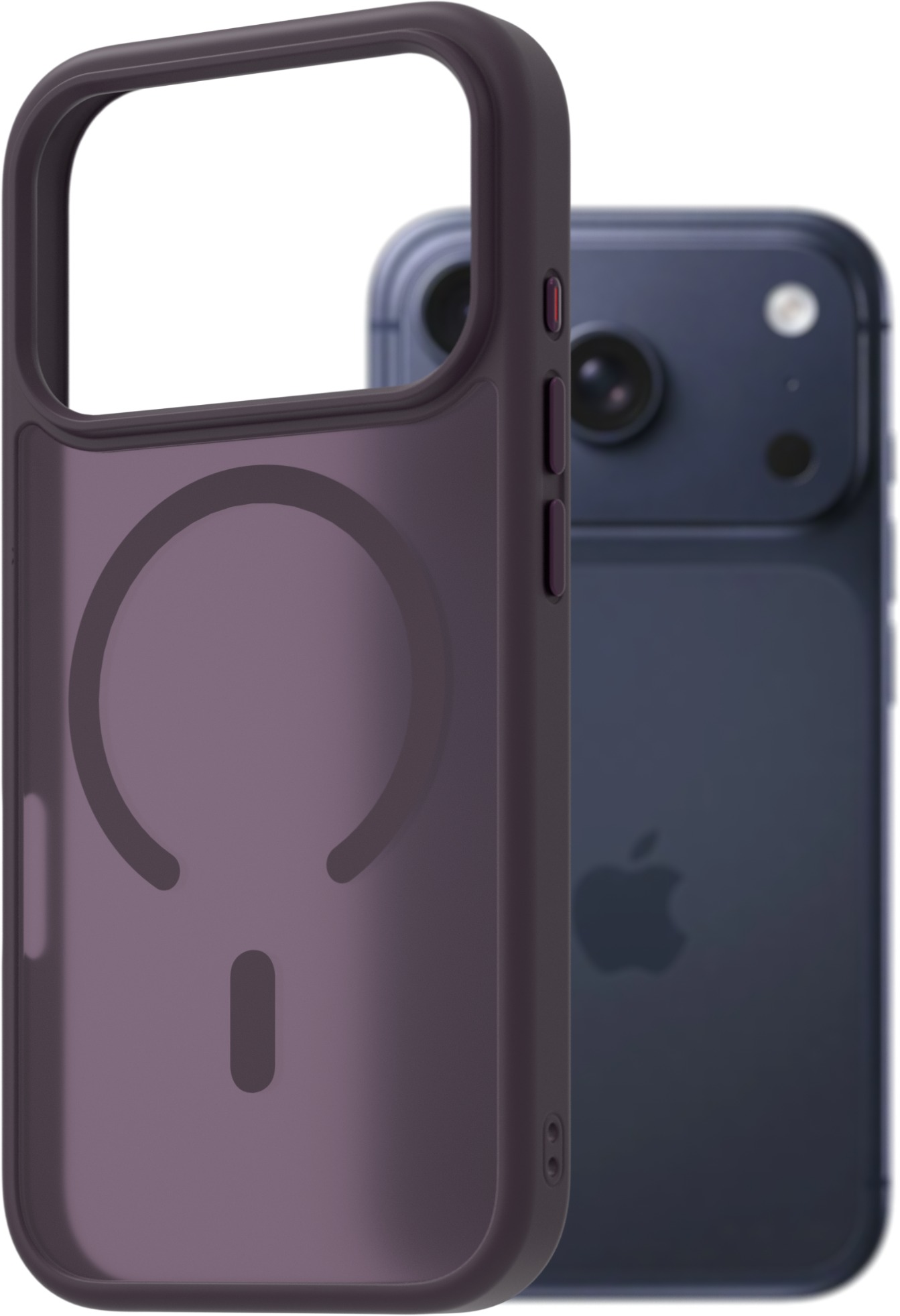 AlzaGuard Matte Case Compatible with Magsafe pre iPhone 17 Pro tmavo fialový