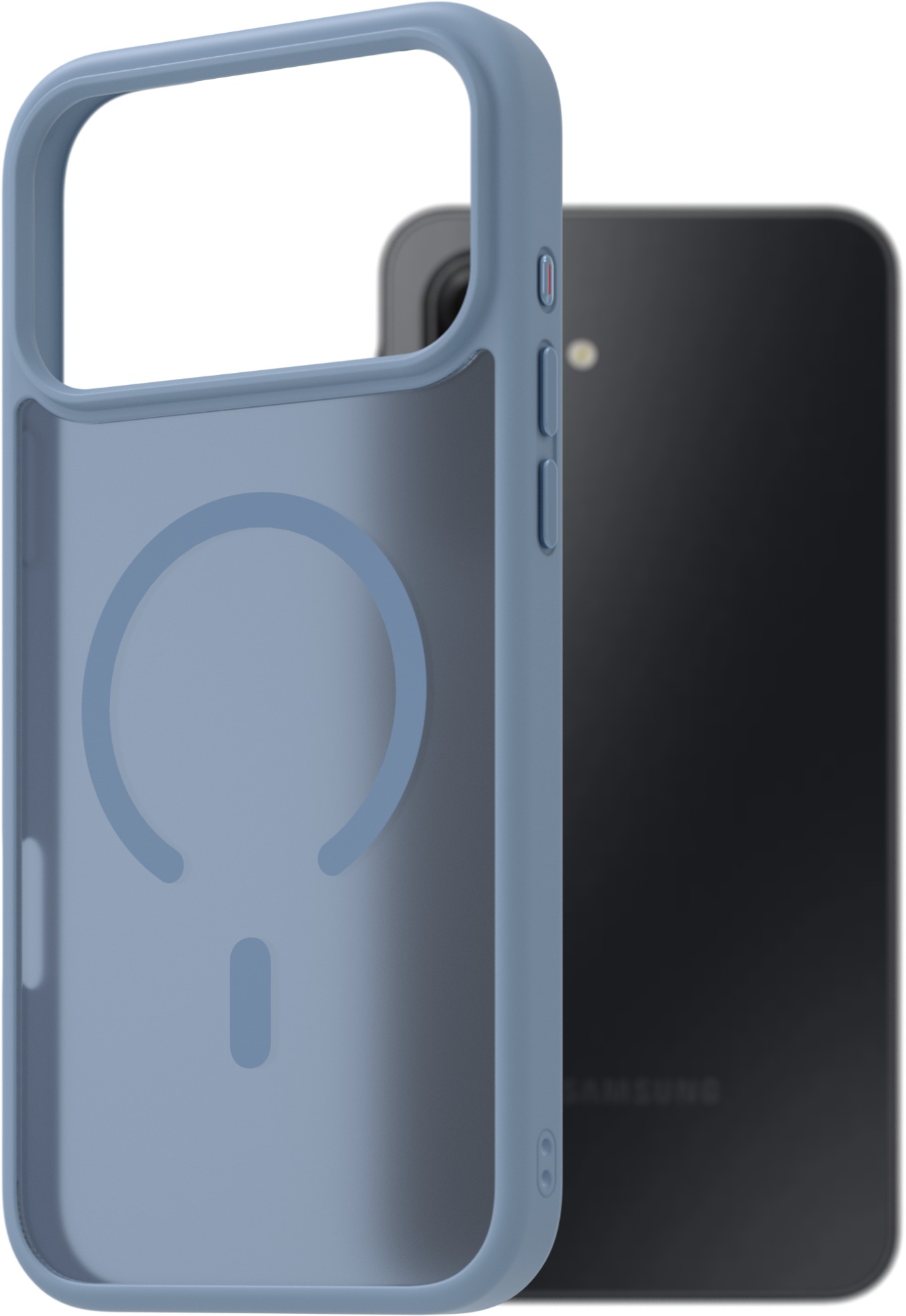 AlzaGuard Matte Case Compatible with MagSafe pre iPhone 17 Pro Max svetlo modrý