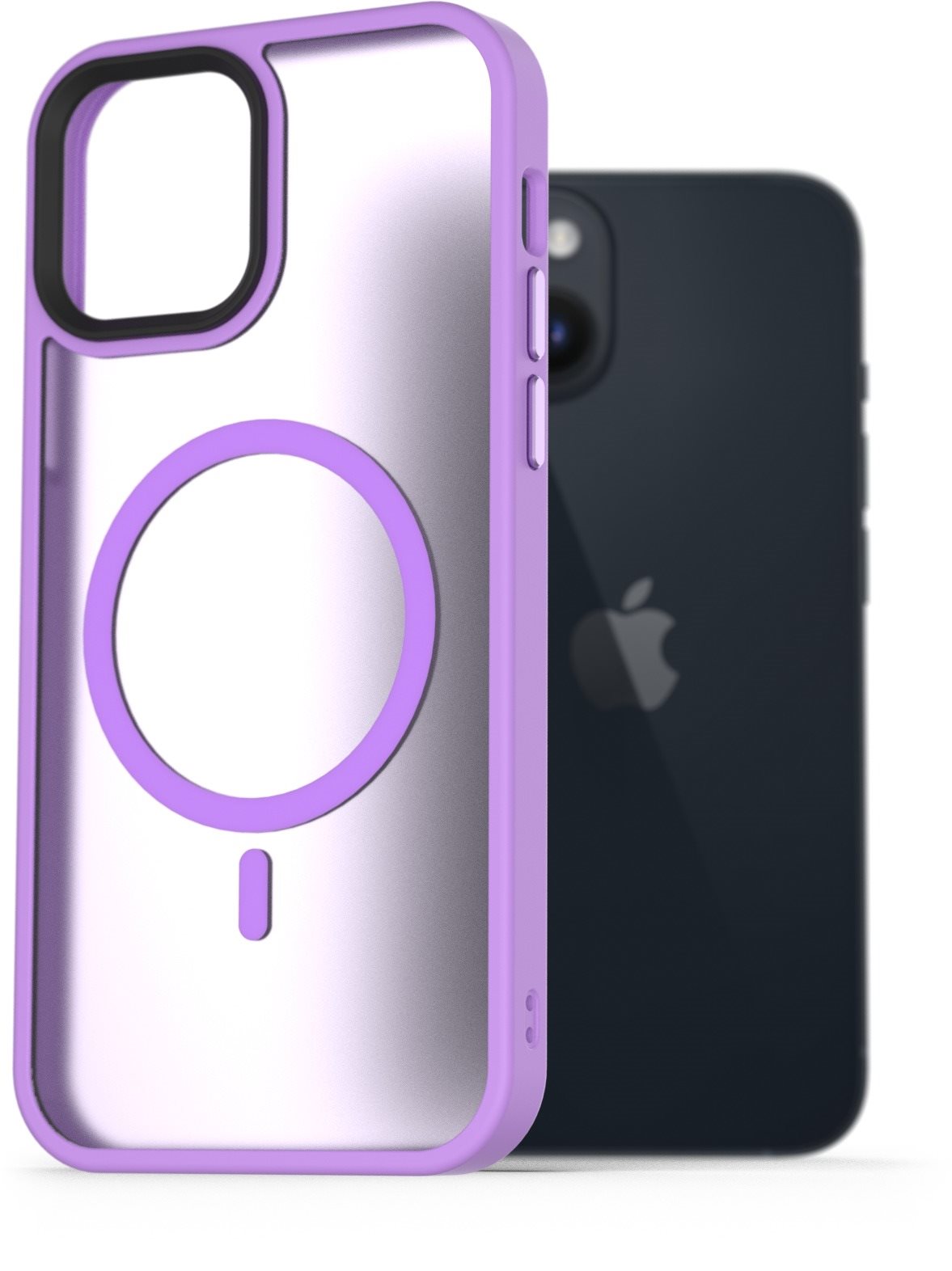 AlzaGuard Matte Case Compatible with MagSafe pre iPhone 14 svetlofialový