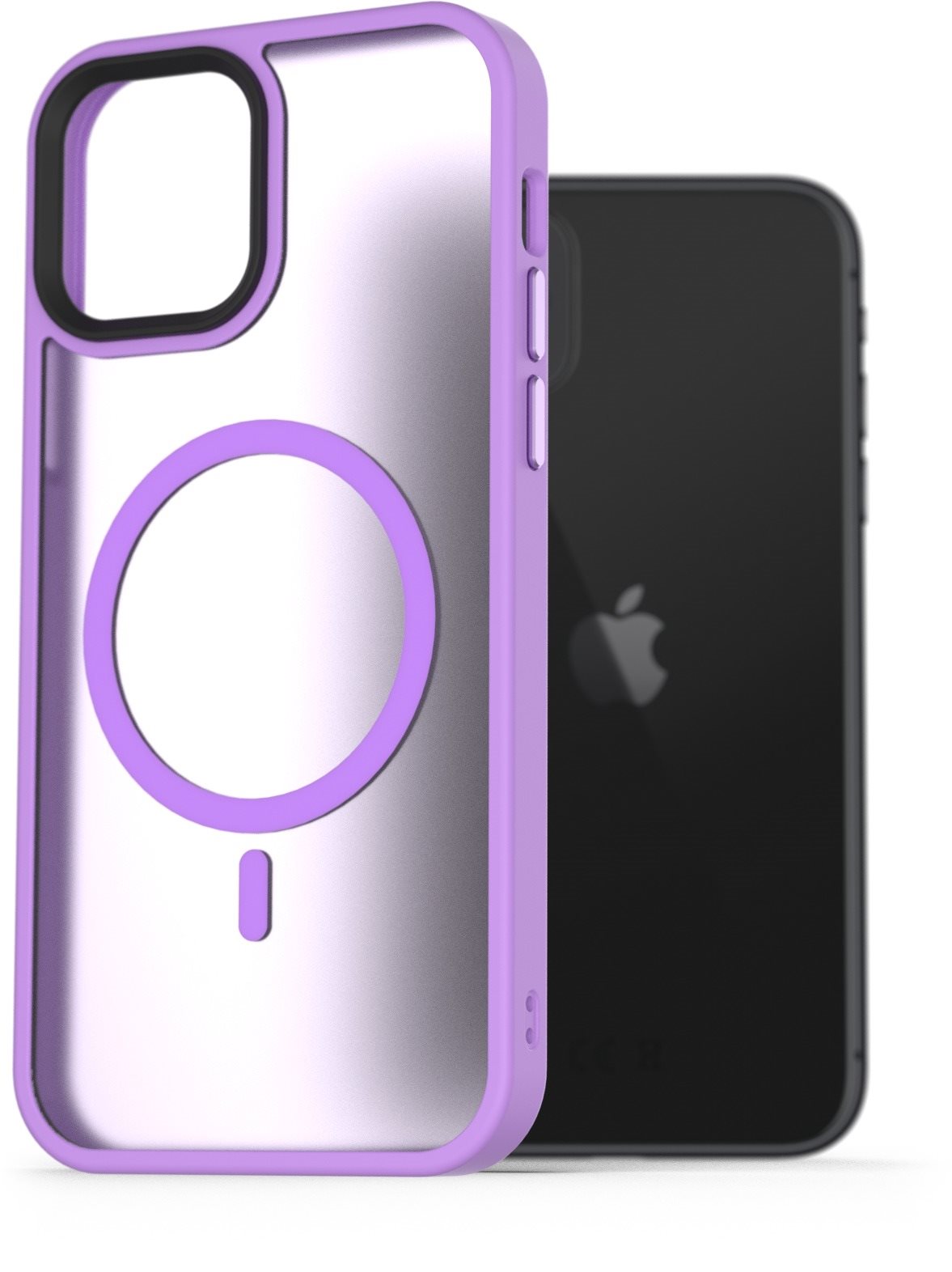 AlzaGuard Matte Case Compatible with Magsafe pre iPhone 11 svetlo fialový