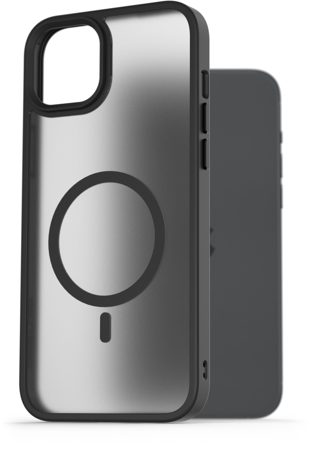 AlzaGuard Matte Case Compatible with MagSafe pre iPhone 15 Plus čierny