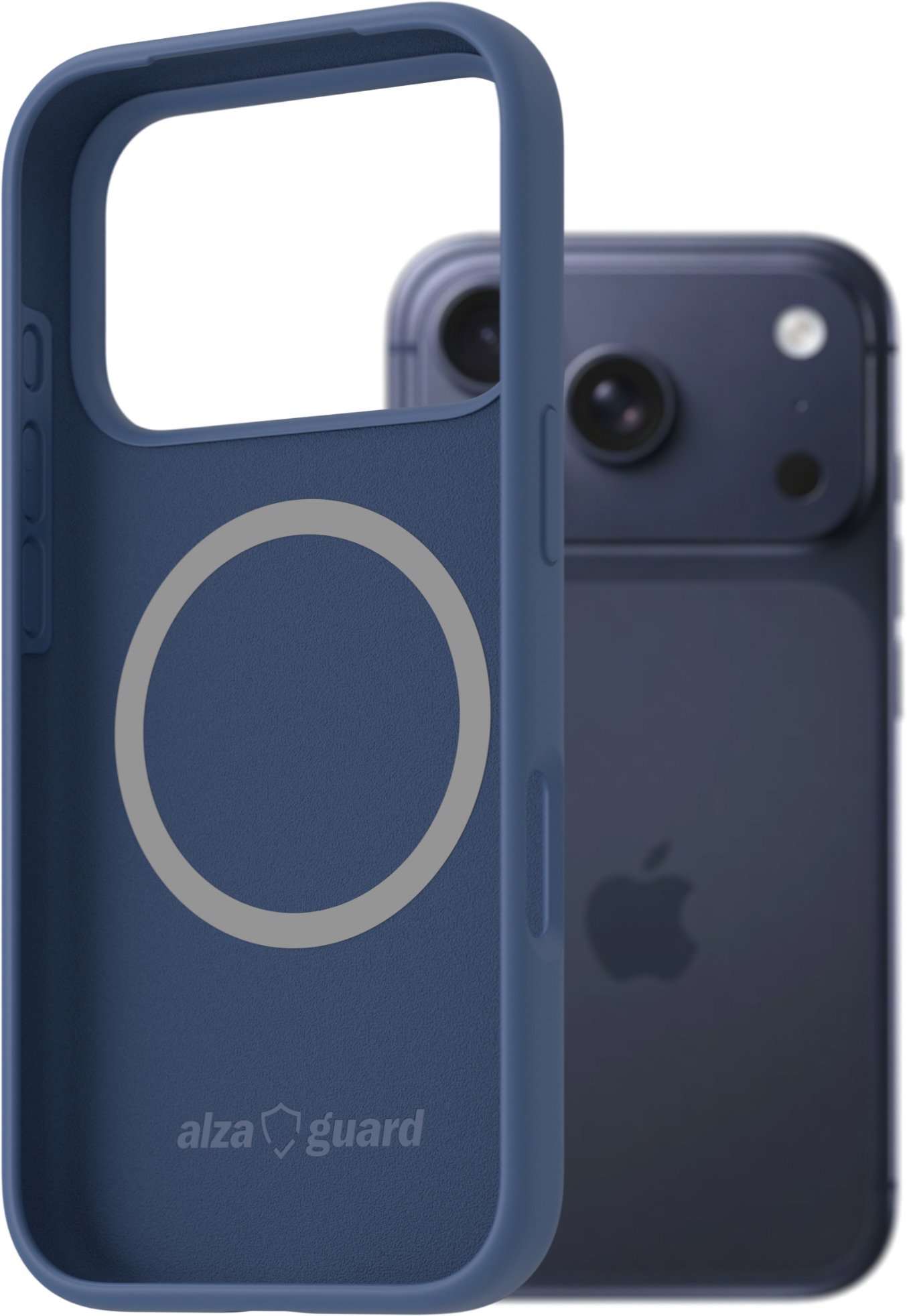 AlzaGuard Silicone Case Compatible with Magsafe na iPhone 17 Pro modrý