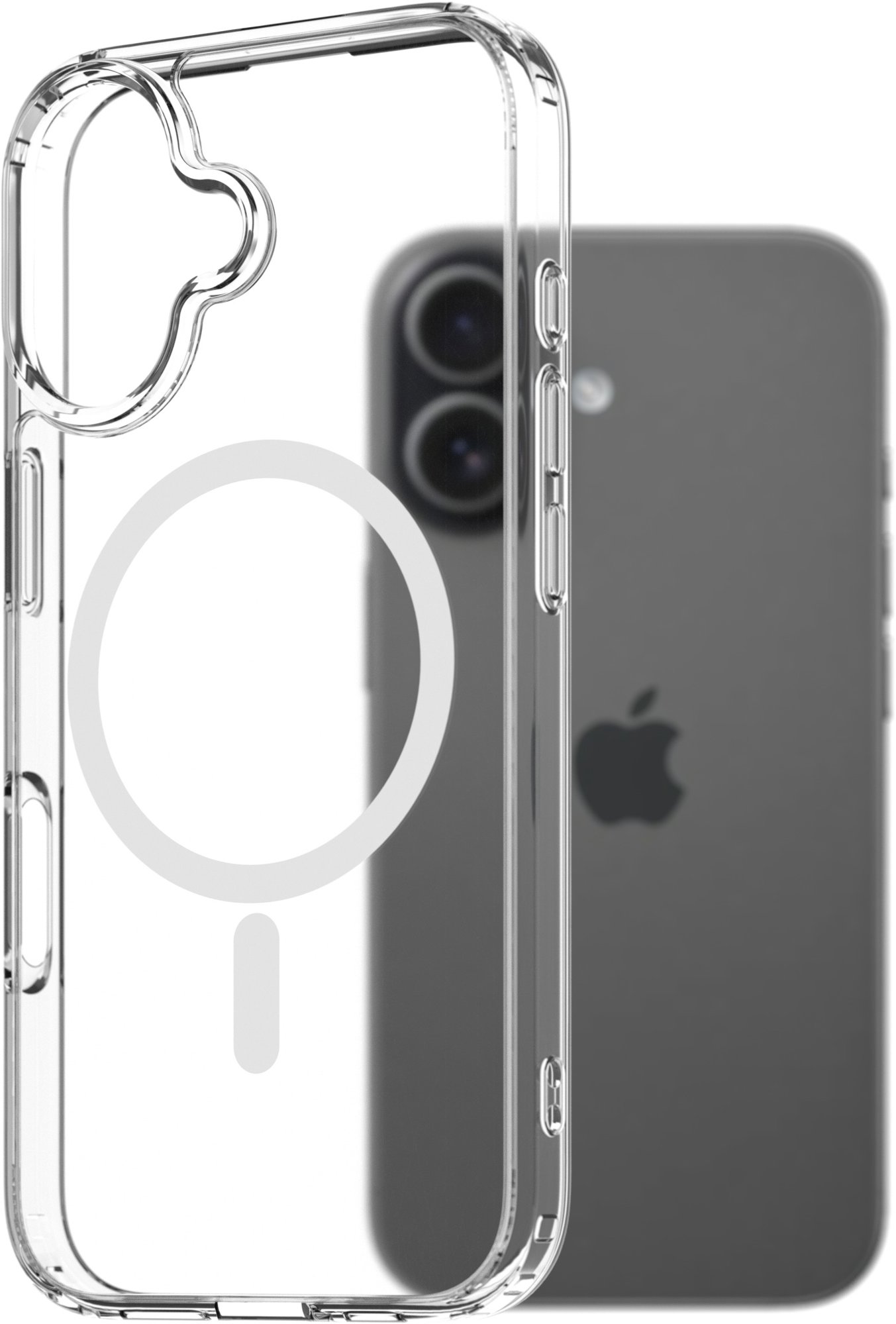 AlzaGuard Crystal Clear TPU Case Compatible with Magsafe na iPhone 17