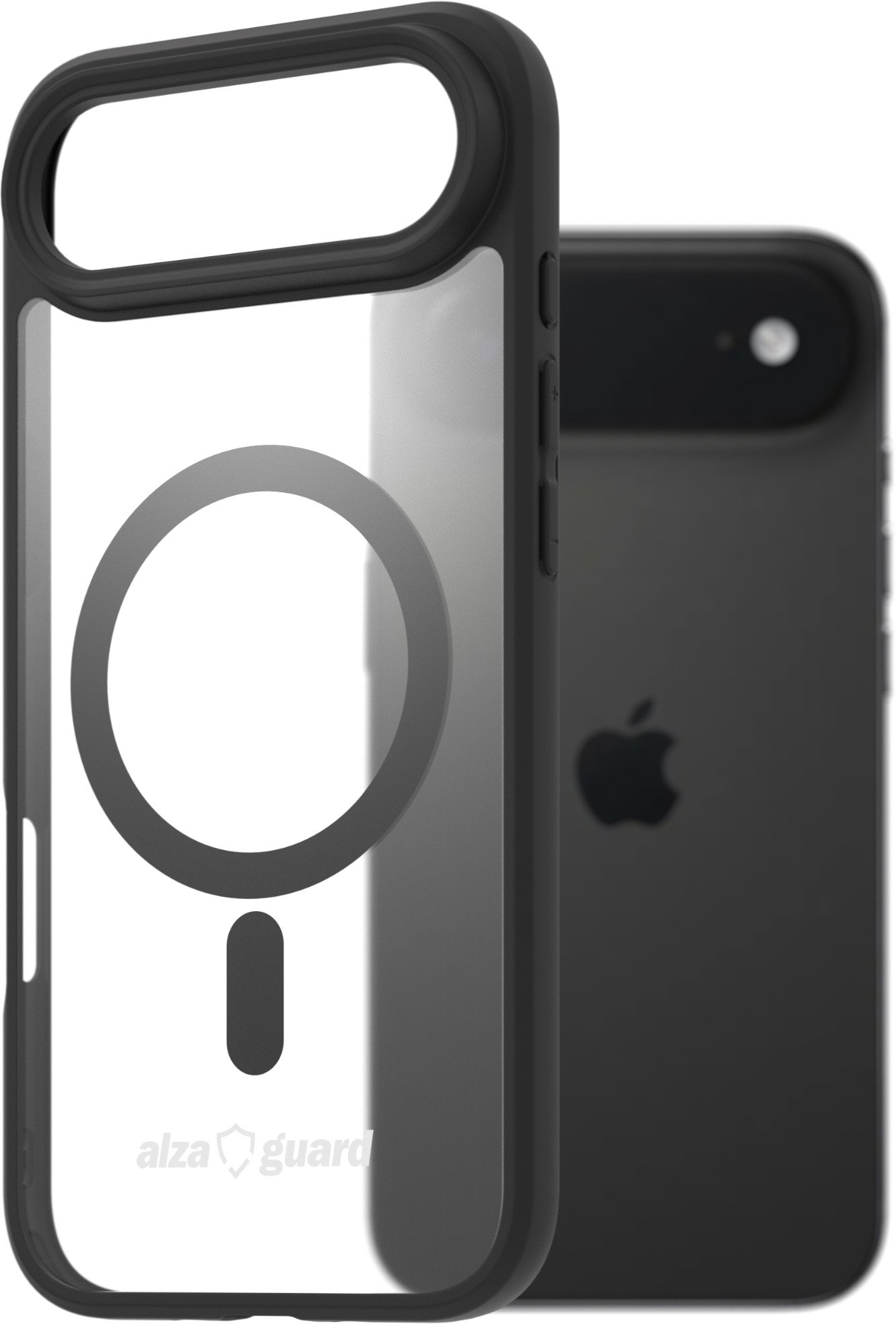 AlzaGuard Clear TPU Case Compatible with Magsafe na iPhone Air – čierny