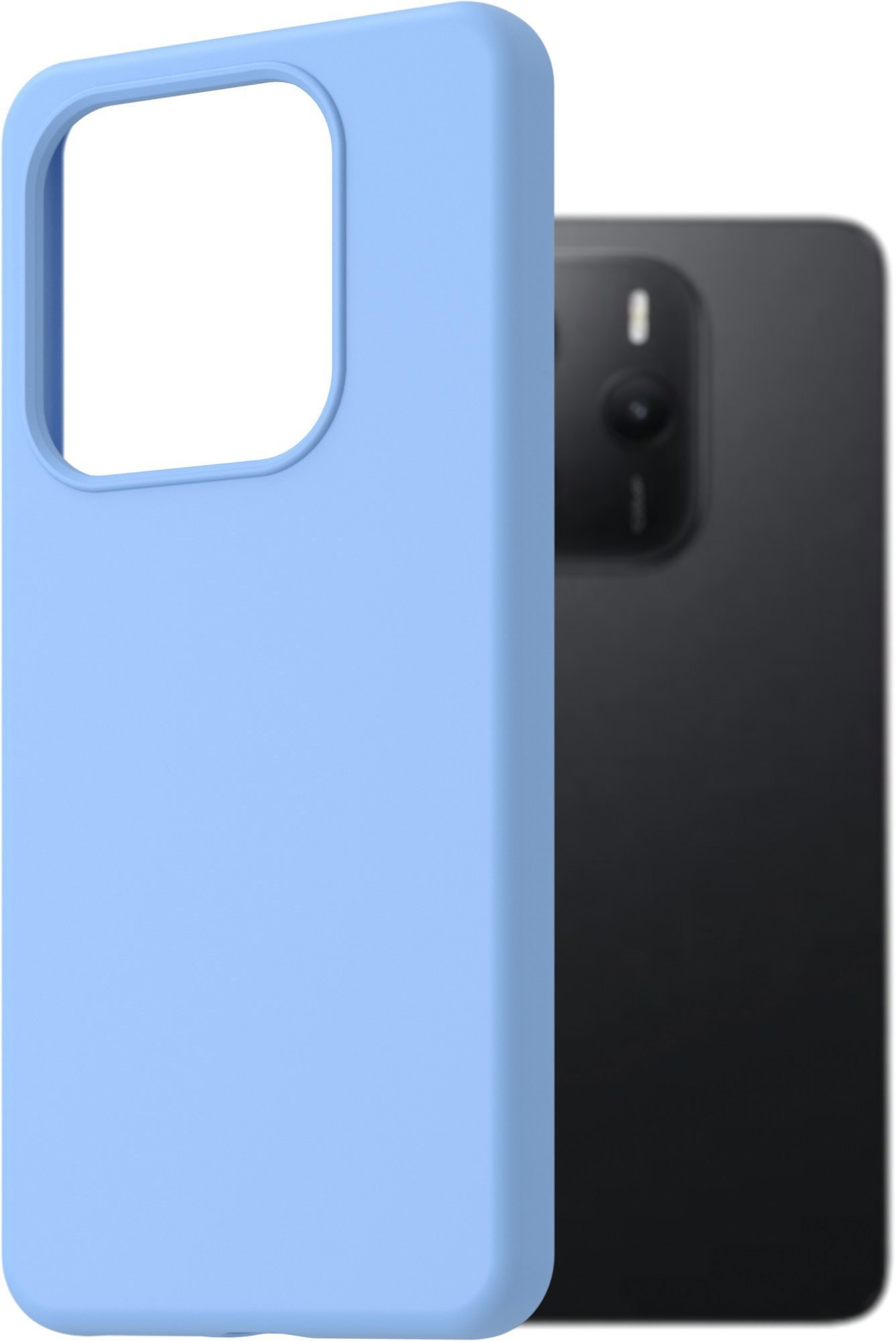 AlzaGuard Premium Silicone Case na Xiaomi Redmi Note 14 4G svetlomodrý