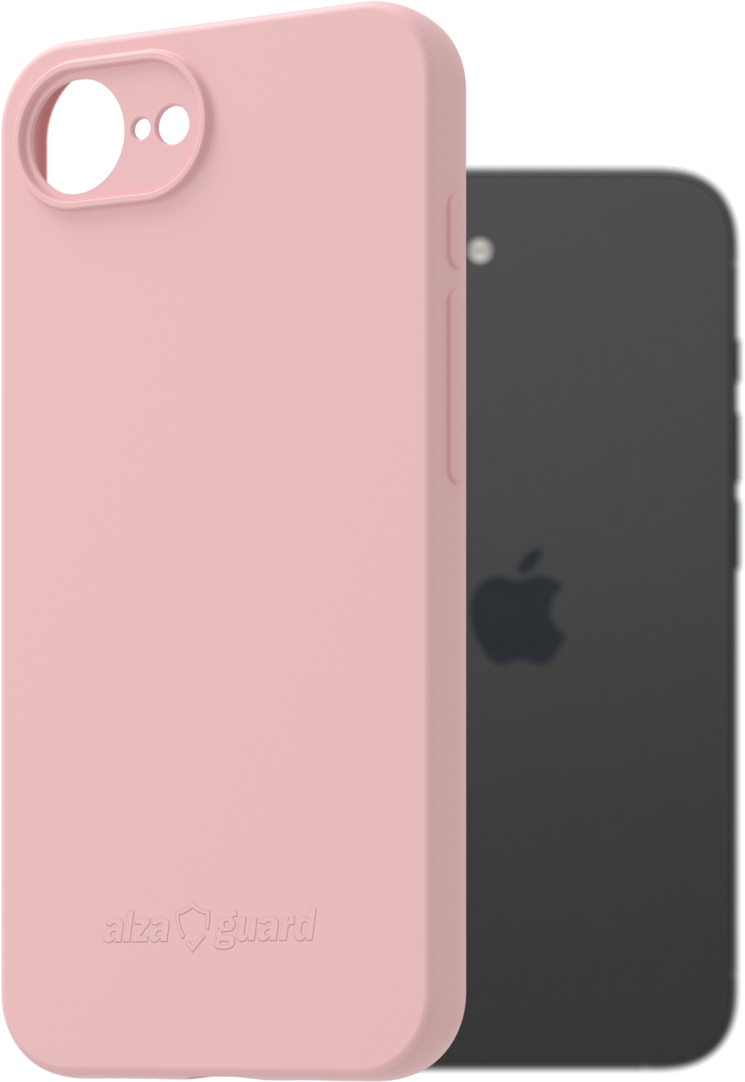 AlzaGuard Matte TPU Case pre iPhone 16e / 17e ružový