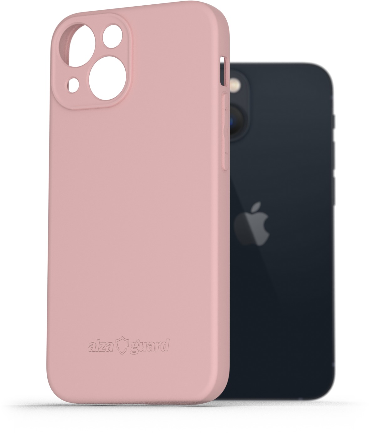 AlzaGuard Matte TPU Case na iPhone 13 Mini ružový