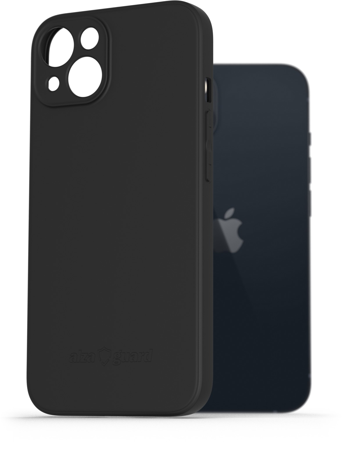 AlzaGuard Matte TPU Case pre iPhone 13 čierny