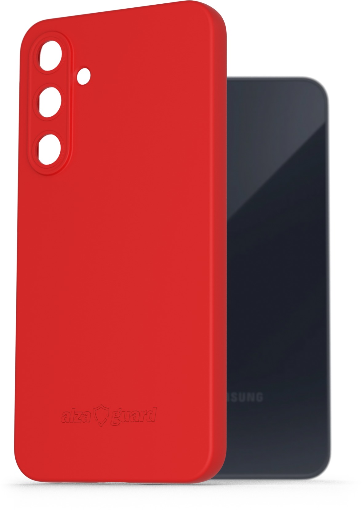 AlzaGuard Matte TPU Case na Samsung Galaxy A55 5G červený