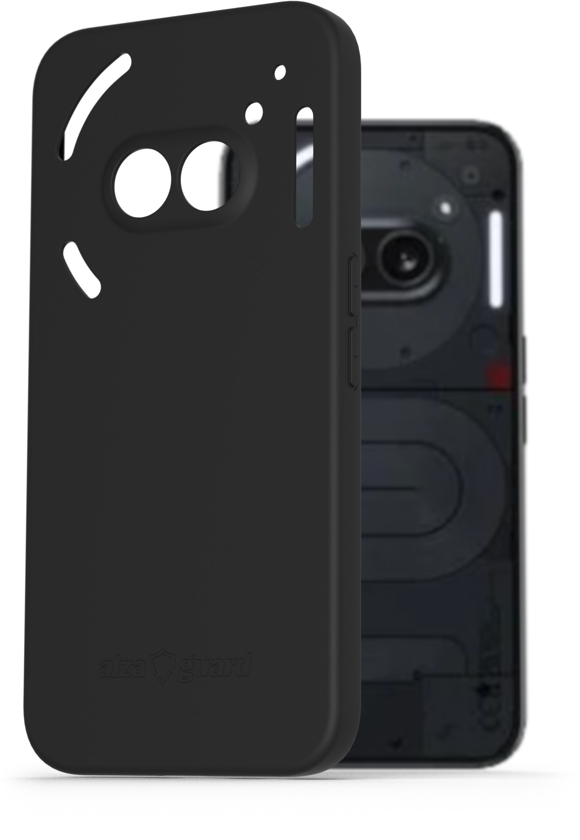AlzaGuard Matte TPU Case na Nothing Phone (2a) / (2a) Plus čierny
