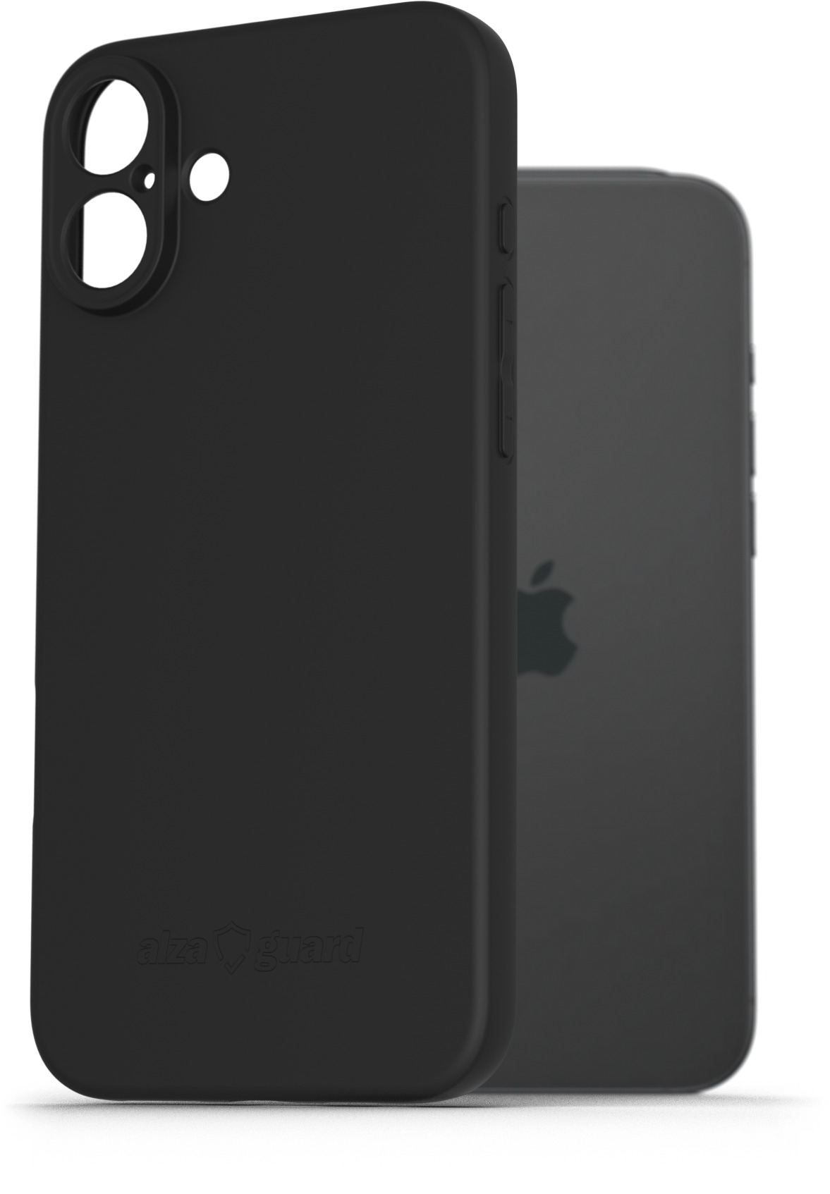 AlzaGuard Matte TPU Case na iPhone 16 Plus čierny