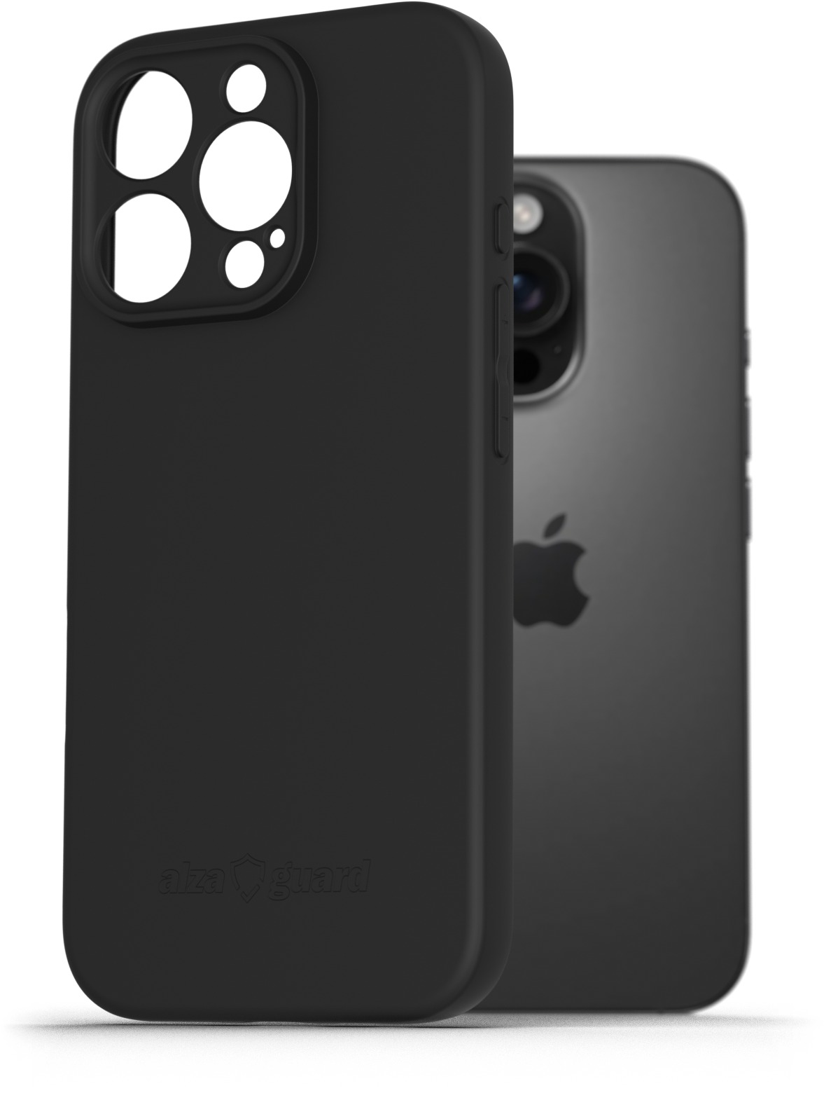 AlzaGuard Matte TPU Case na iPhone 16 Pro čierny