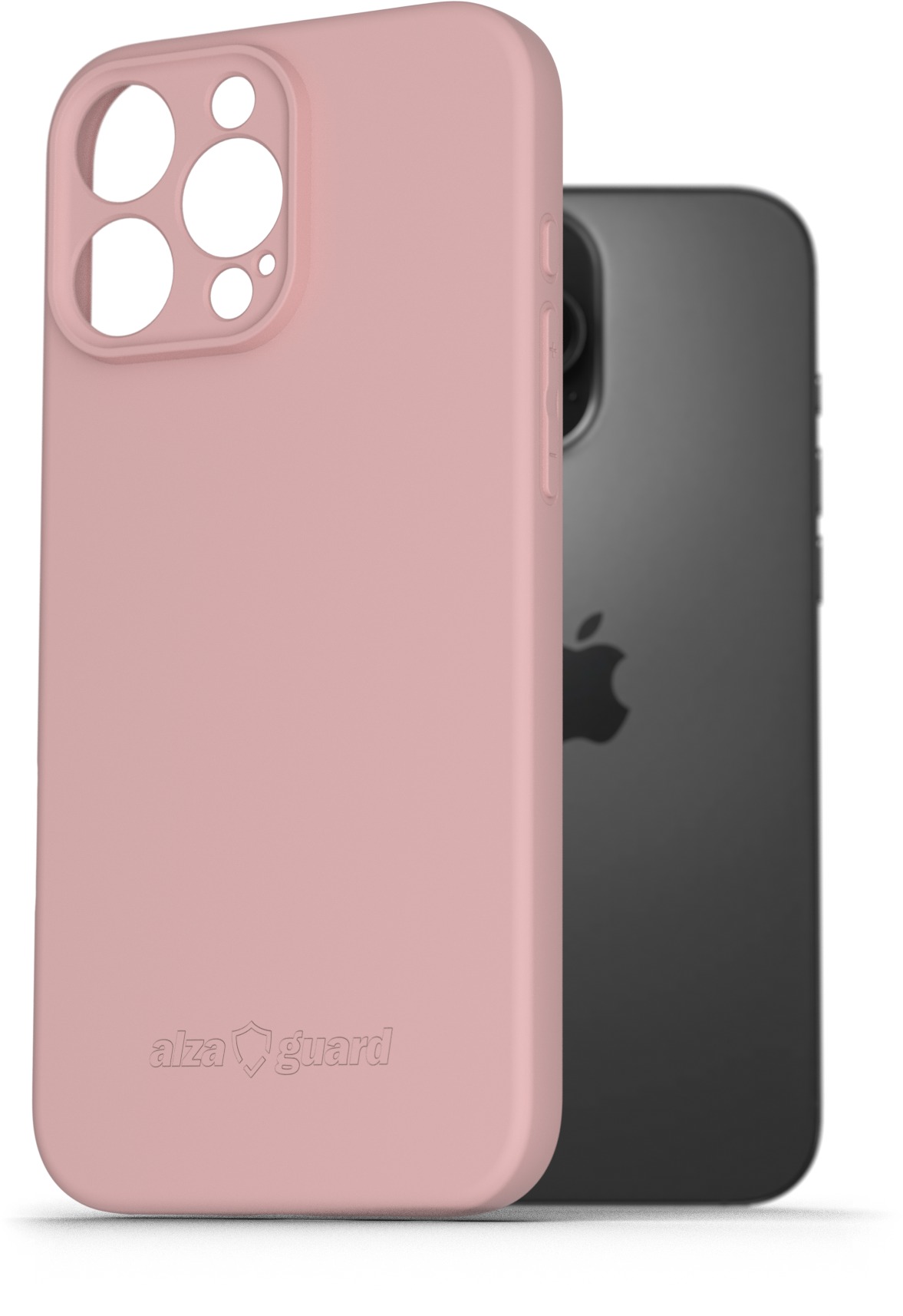 AlzaGuard Matte TPU Case na iPhone 16 Pro Max ružový