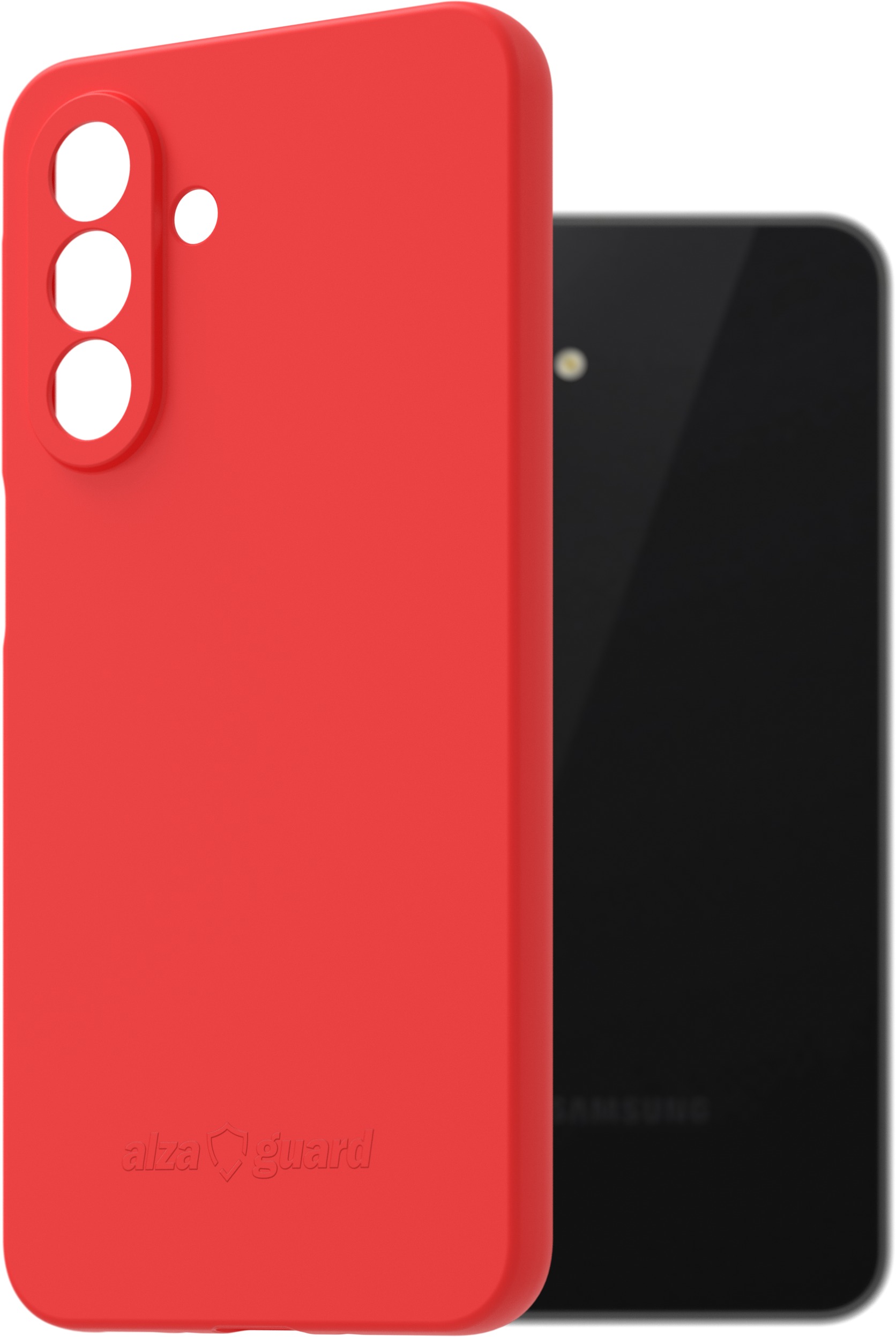 AlzaGuard Matte TPU Case pre Samsung Galaxy A26 červený