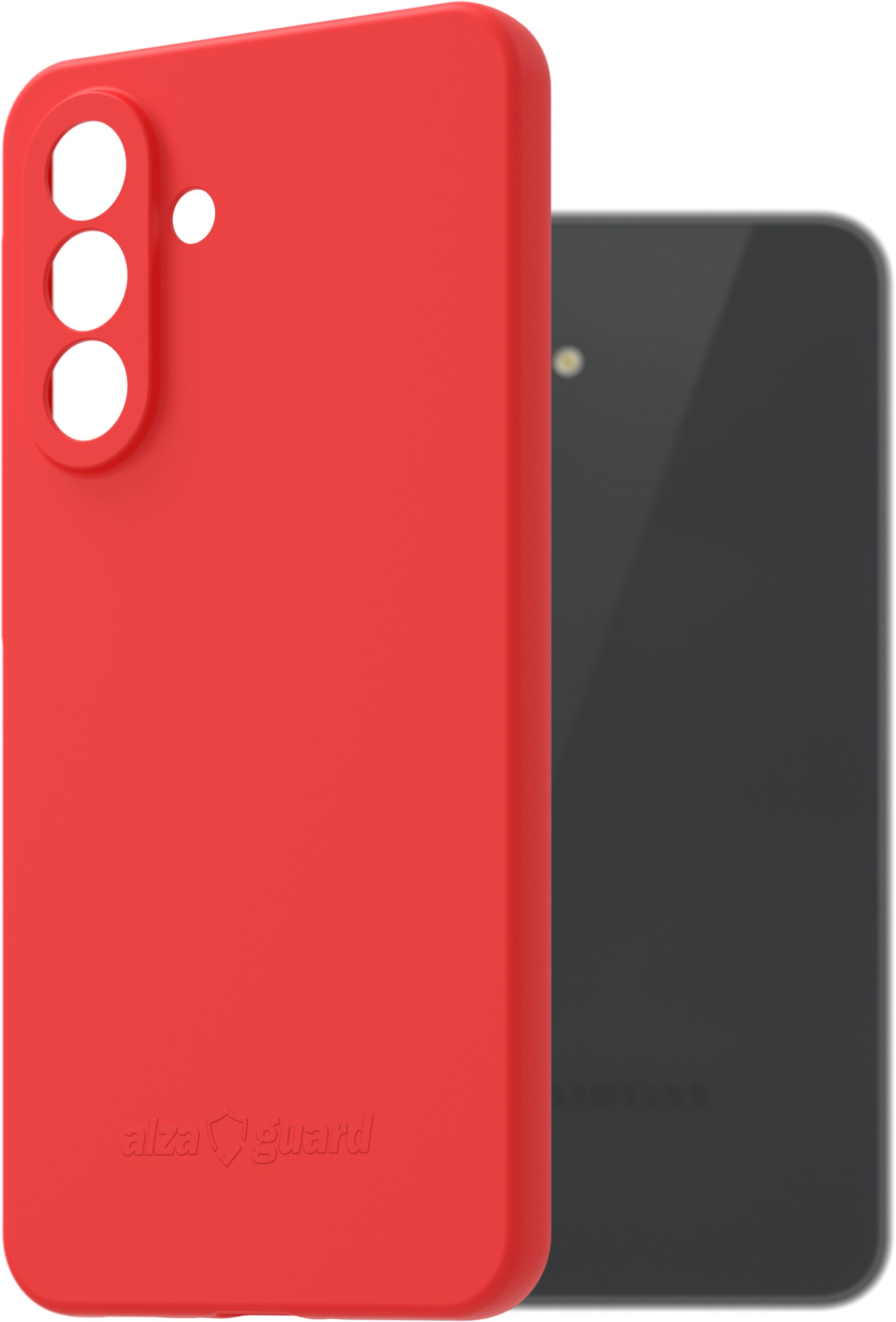 AlzaGuard Matte TPU Case pre Samsung Galaxy A36 červený