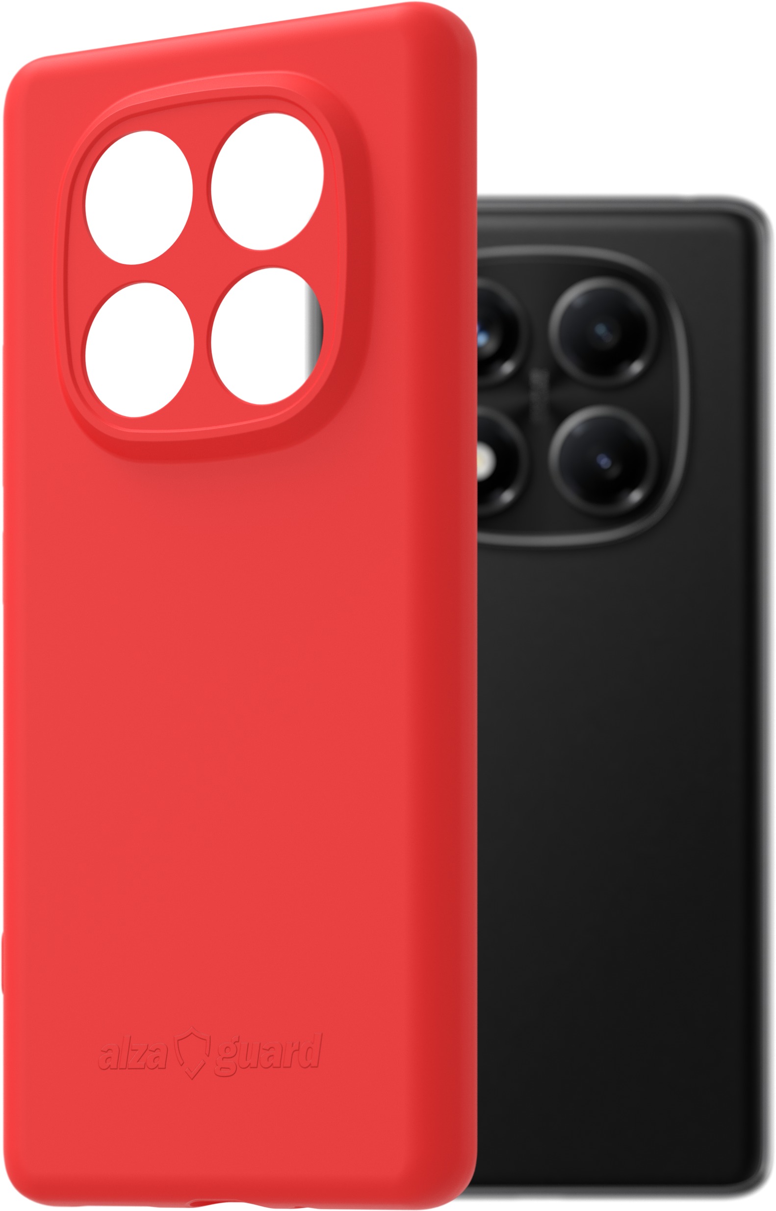 AlzaGuard Matte TPU Case pre Xiaomi Redmi Note 14 Pro červený