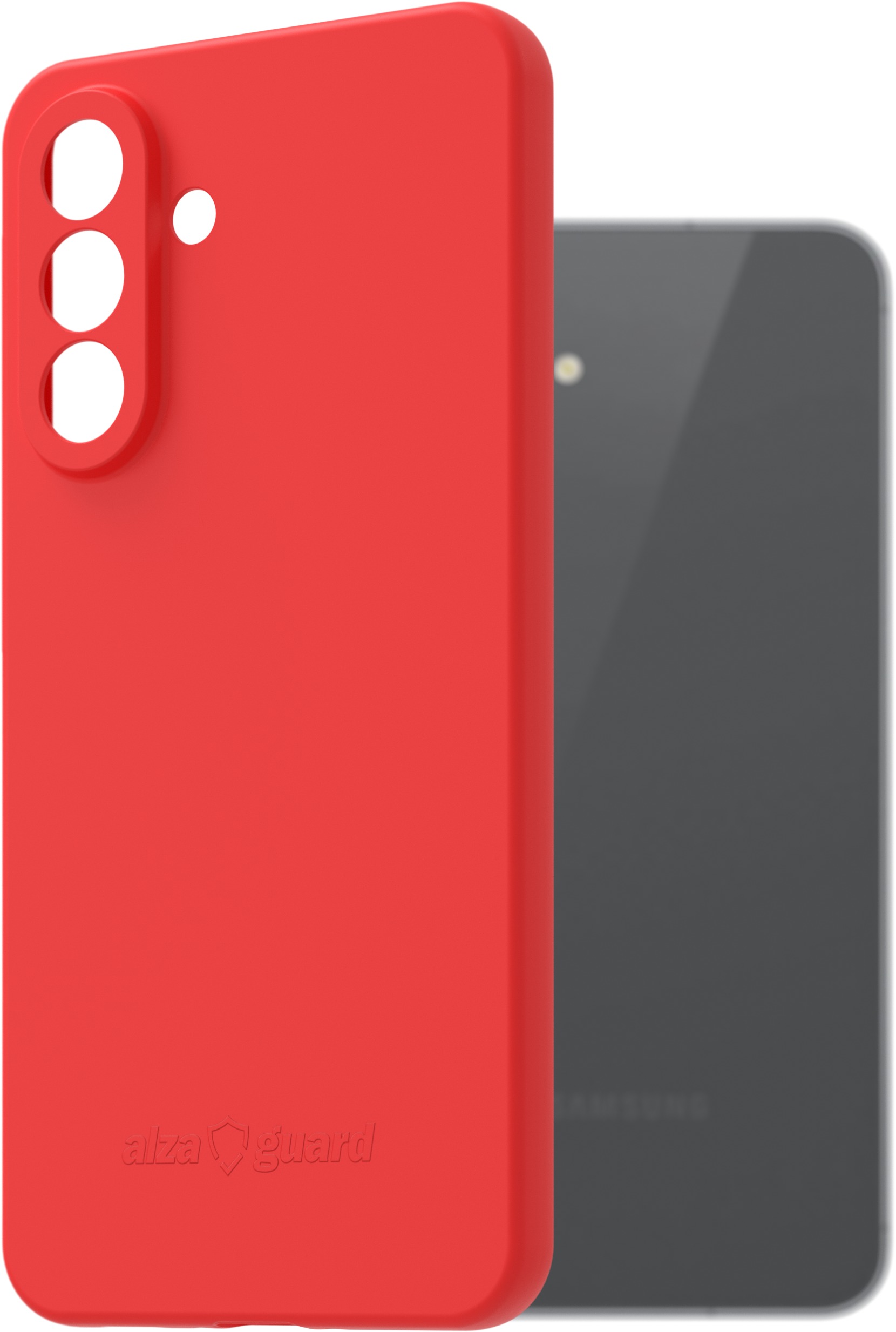 AlzaGuard Matte TPU Case pre Samsung Galaxy A56 červený