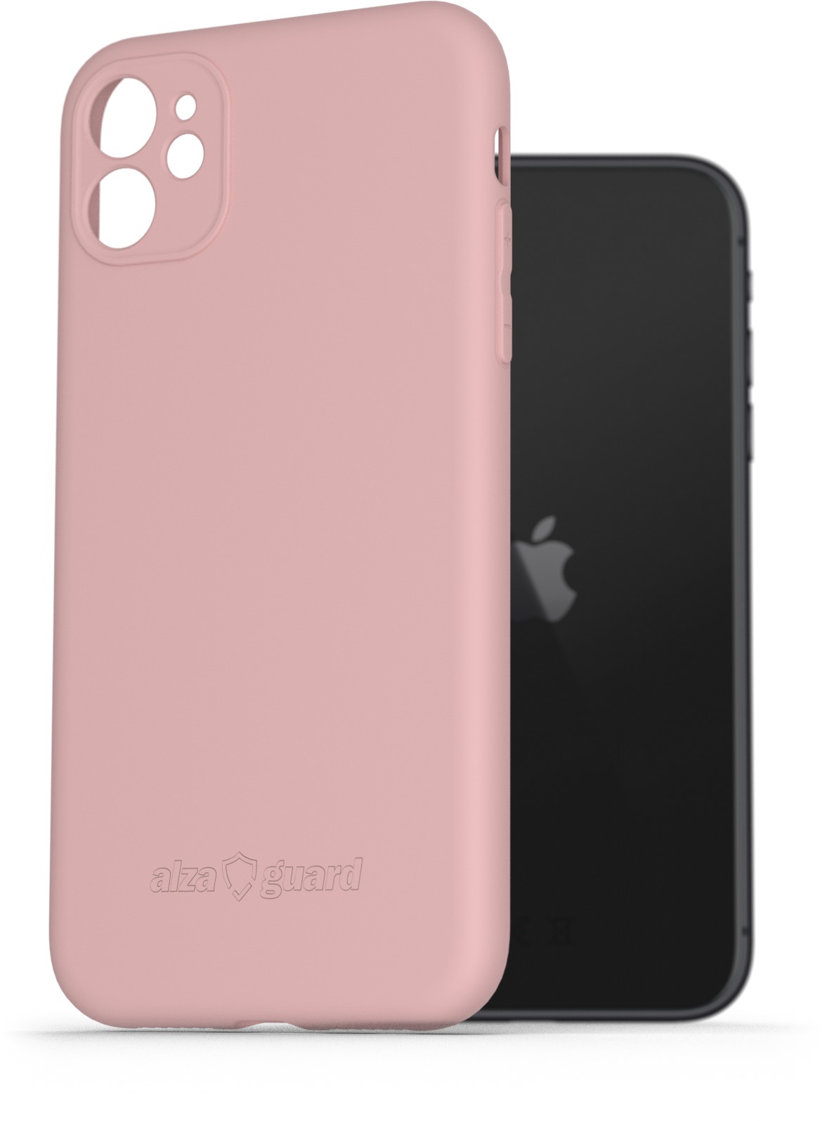 AlzaGuard Matte TPU Case na iPhone 11 ružový