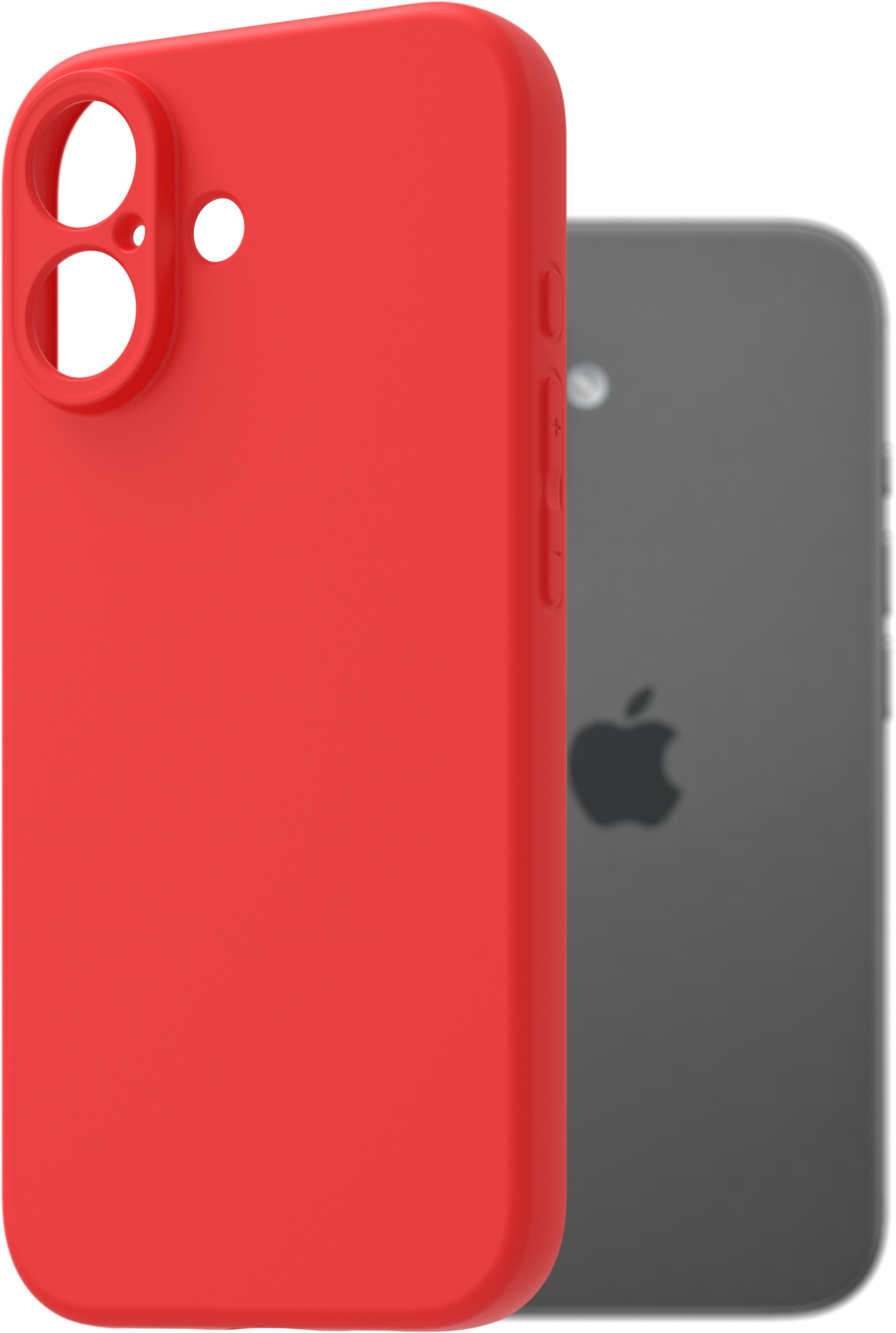 AlzaGuard Matte TPU Case pre iPhone 17 červený
