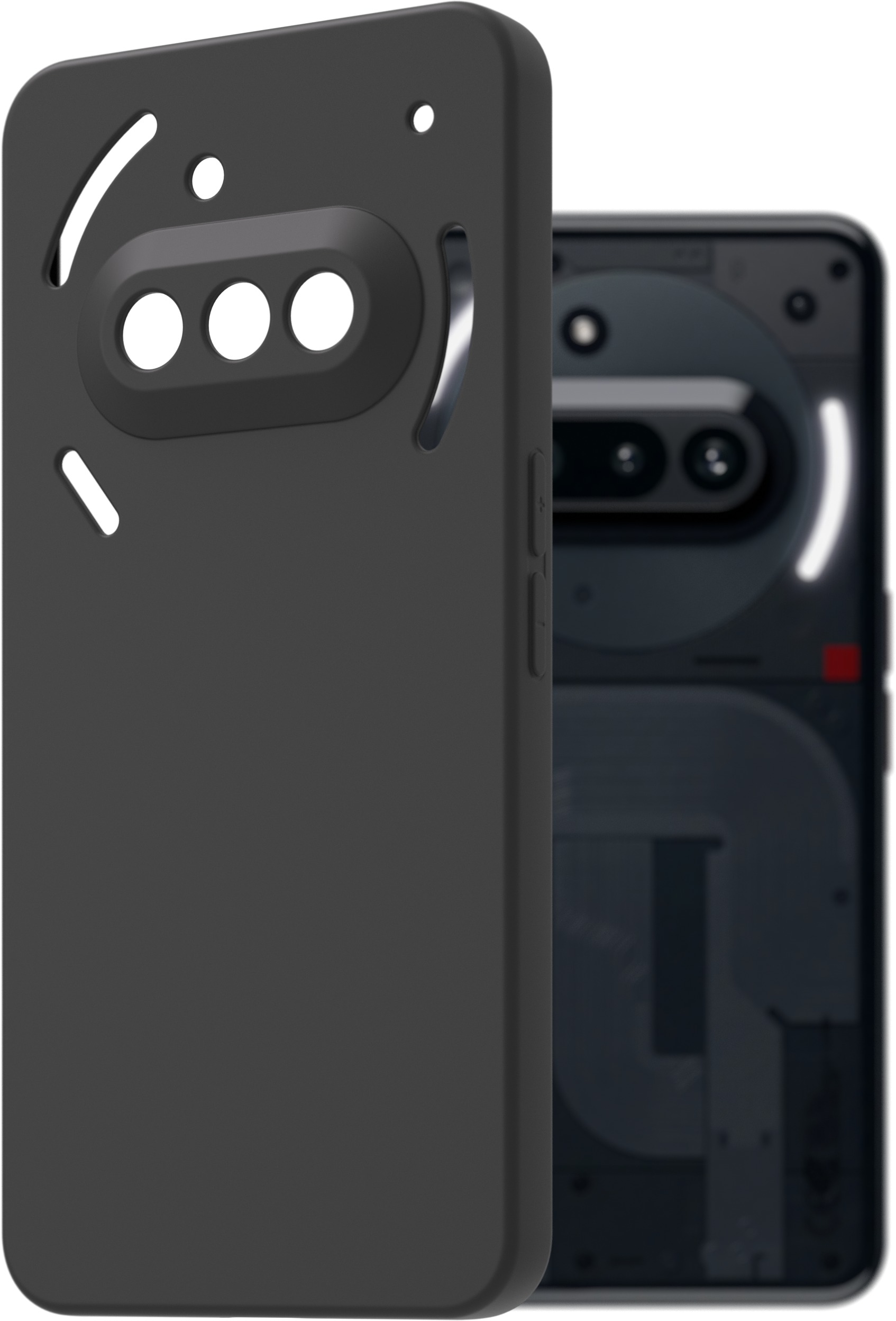 AlzaGuard Matte TPU Case pre Nothing Phone (3a) čierny