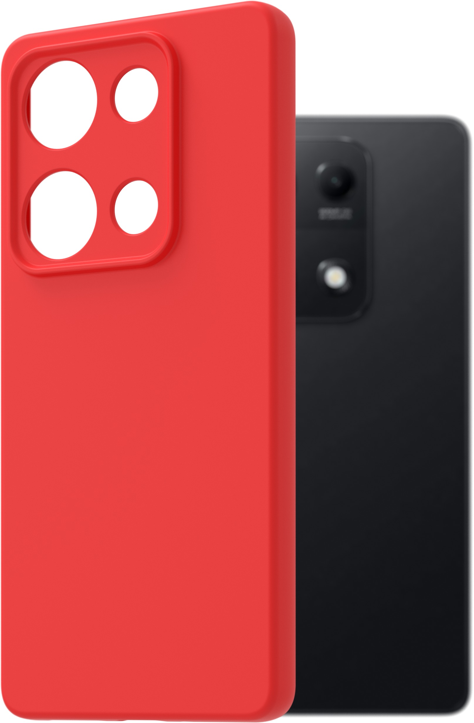 AlzaGuard Matte TPU Case pre Xiaomi Redmi Note 14S červený