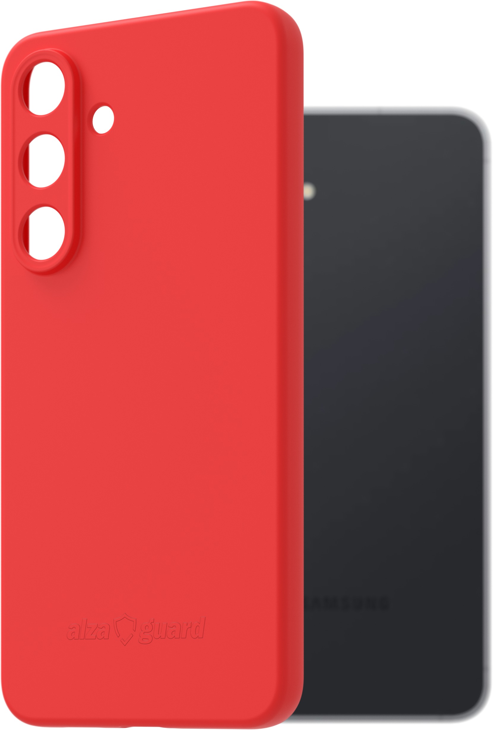 AlzaGuard Matte TPU Case pre Samsung Galaxy S25 FE červený