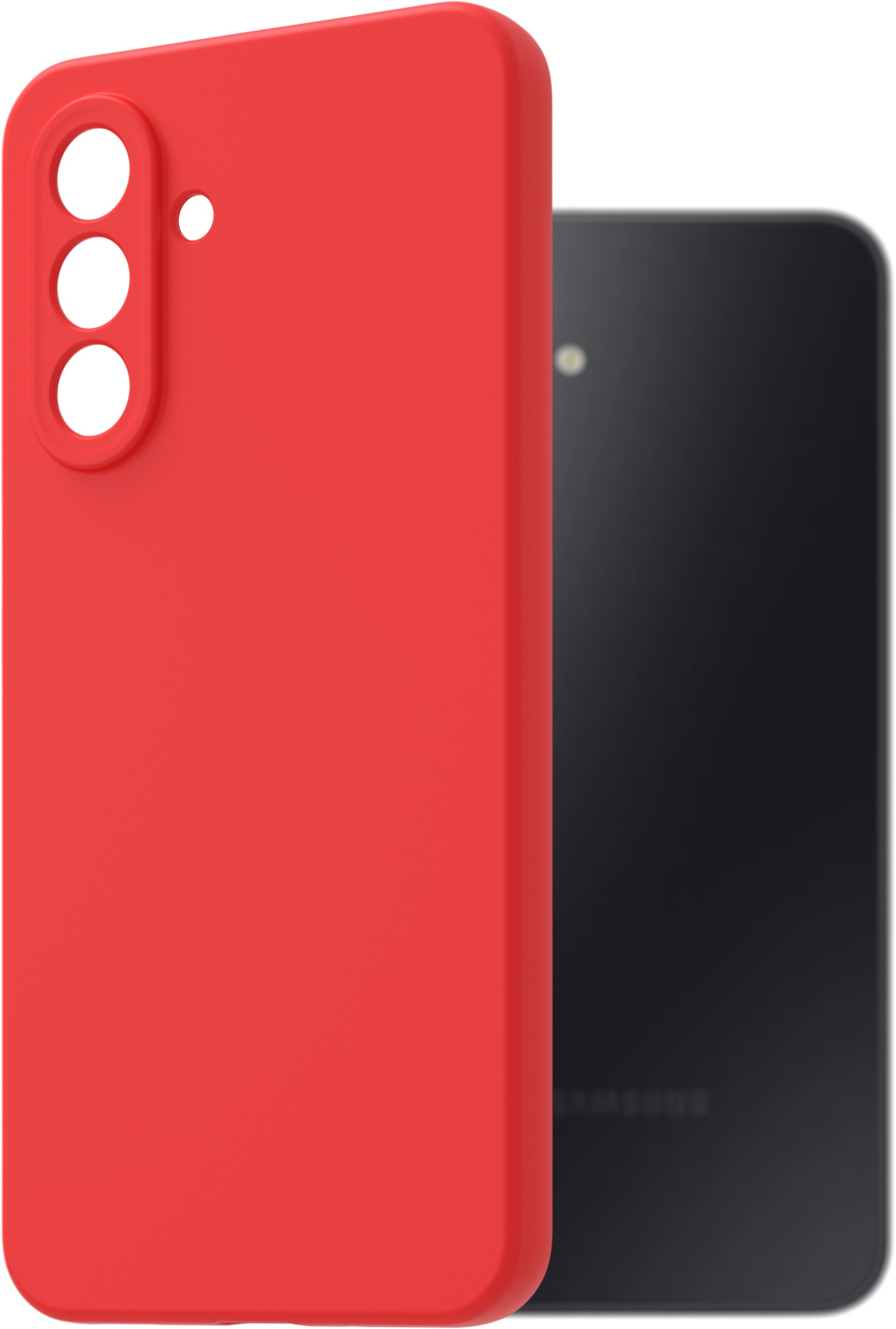 AlzaGuard Matte TPU Case pre Samsung Galaxy A17 červený