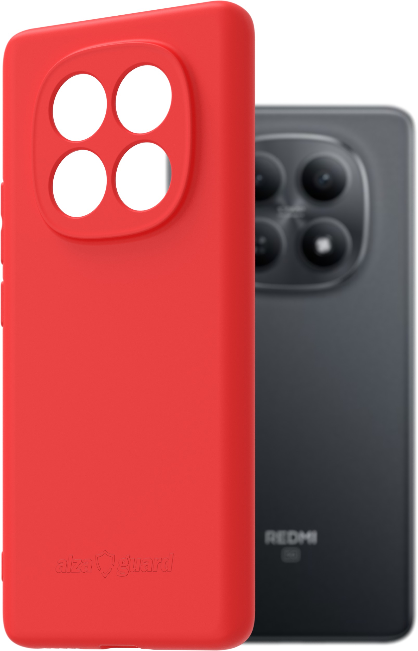 AlzaGuard Matte TPU Case pre Xiaomi Redmi Note 15 5G červené