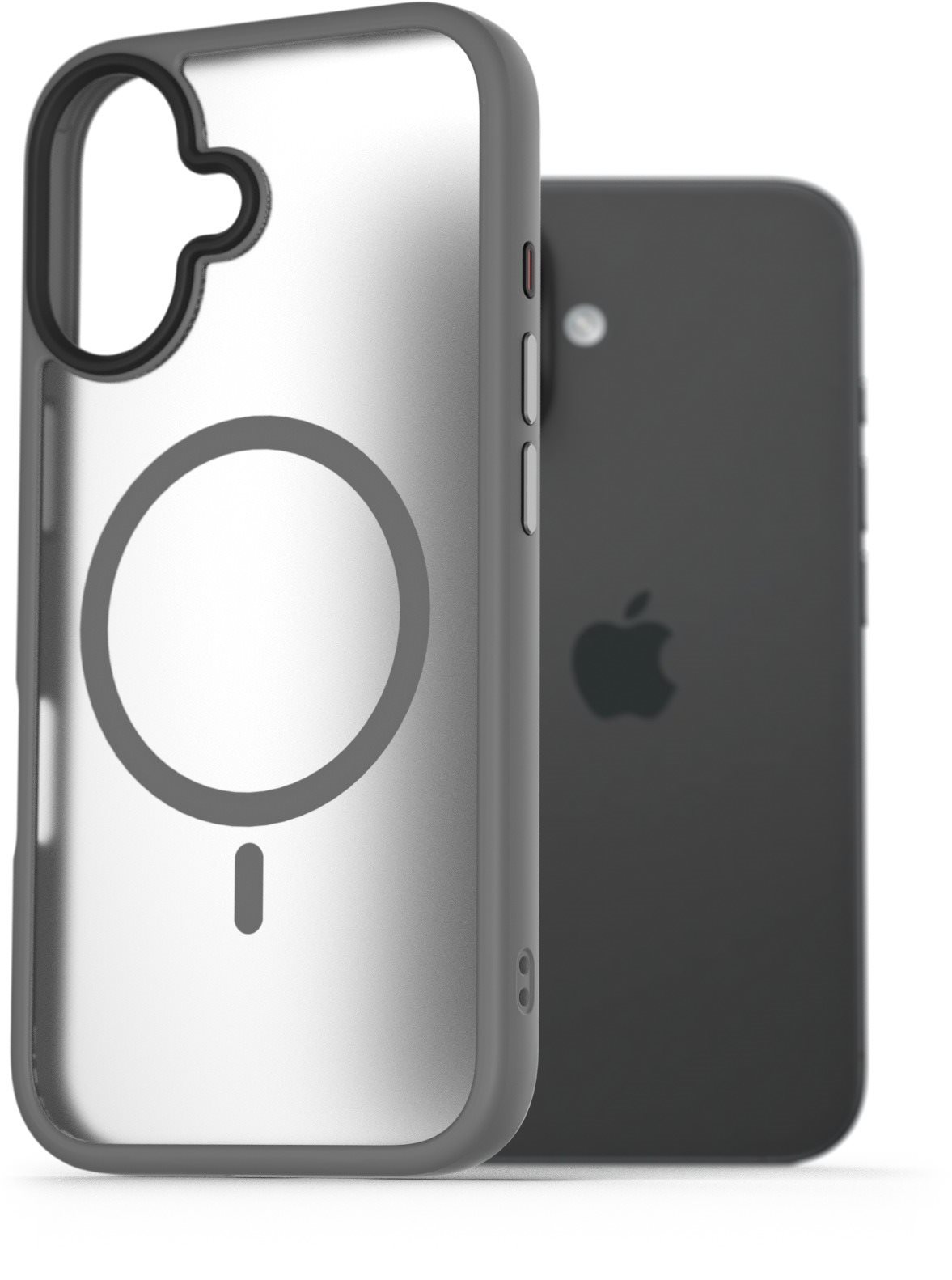 AlzaGuard Matte Case Compatible with Magsafe na iPhone 16 sivý
