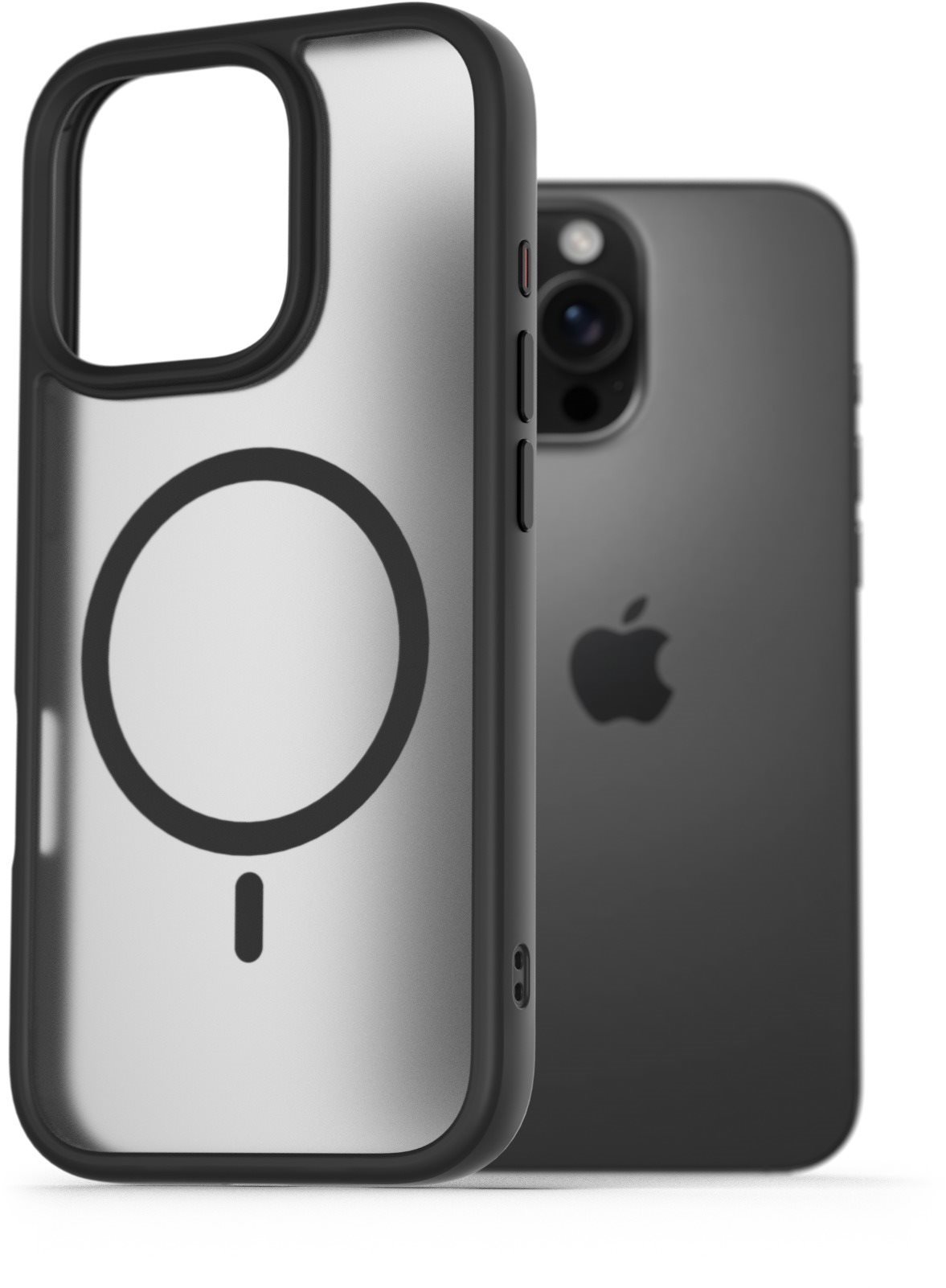 AlzaGuard Matte Case Compatible with Magsafe na iPhone 16 Pro čierny