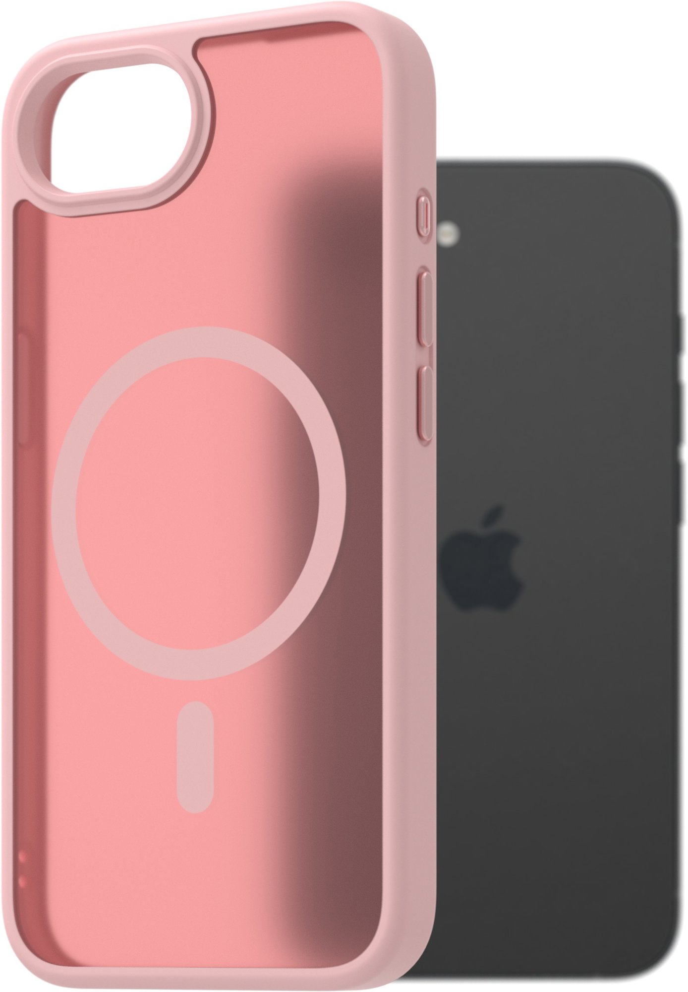 AlzaGuard Matte Case Compatible with Magsafe pre iPhone 16e / 17e ružový