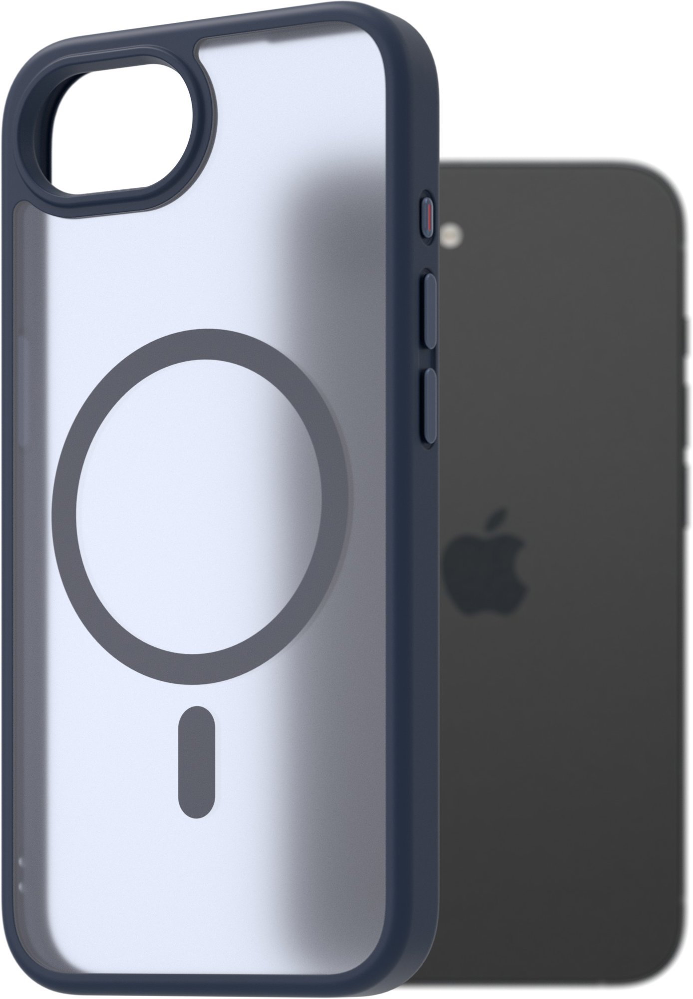 AlzaGuard Matte Case Compatible with Magsafe pre iPhone 16e / 17e tmavo modrý