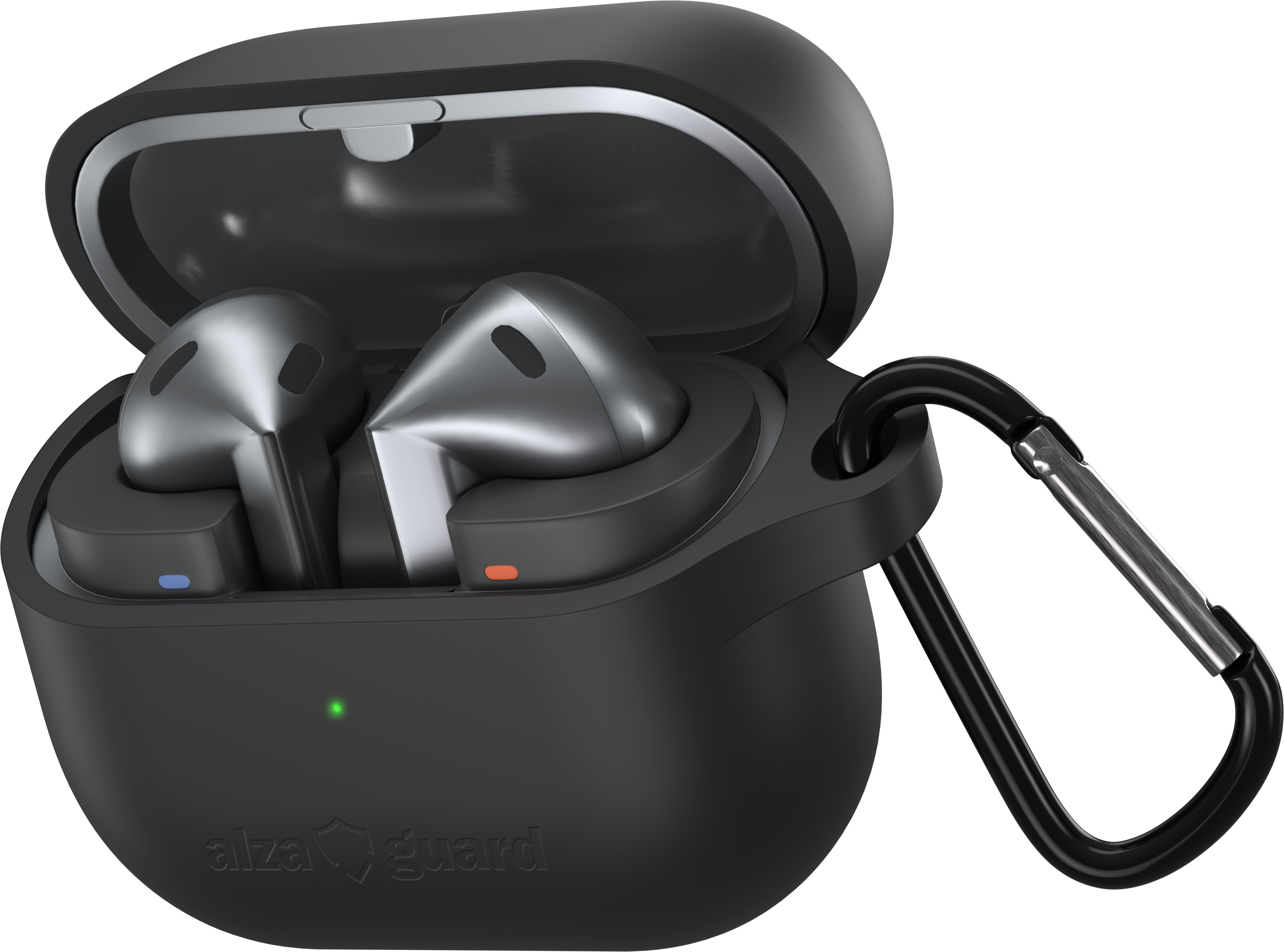 AlzaGuard Premium Silicone Case pre Samsung Galaxy Buds 3/Pro čierne