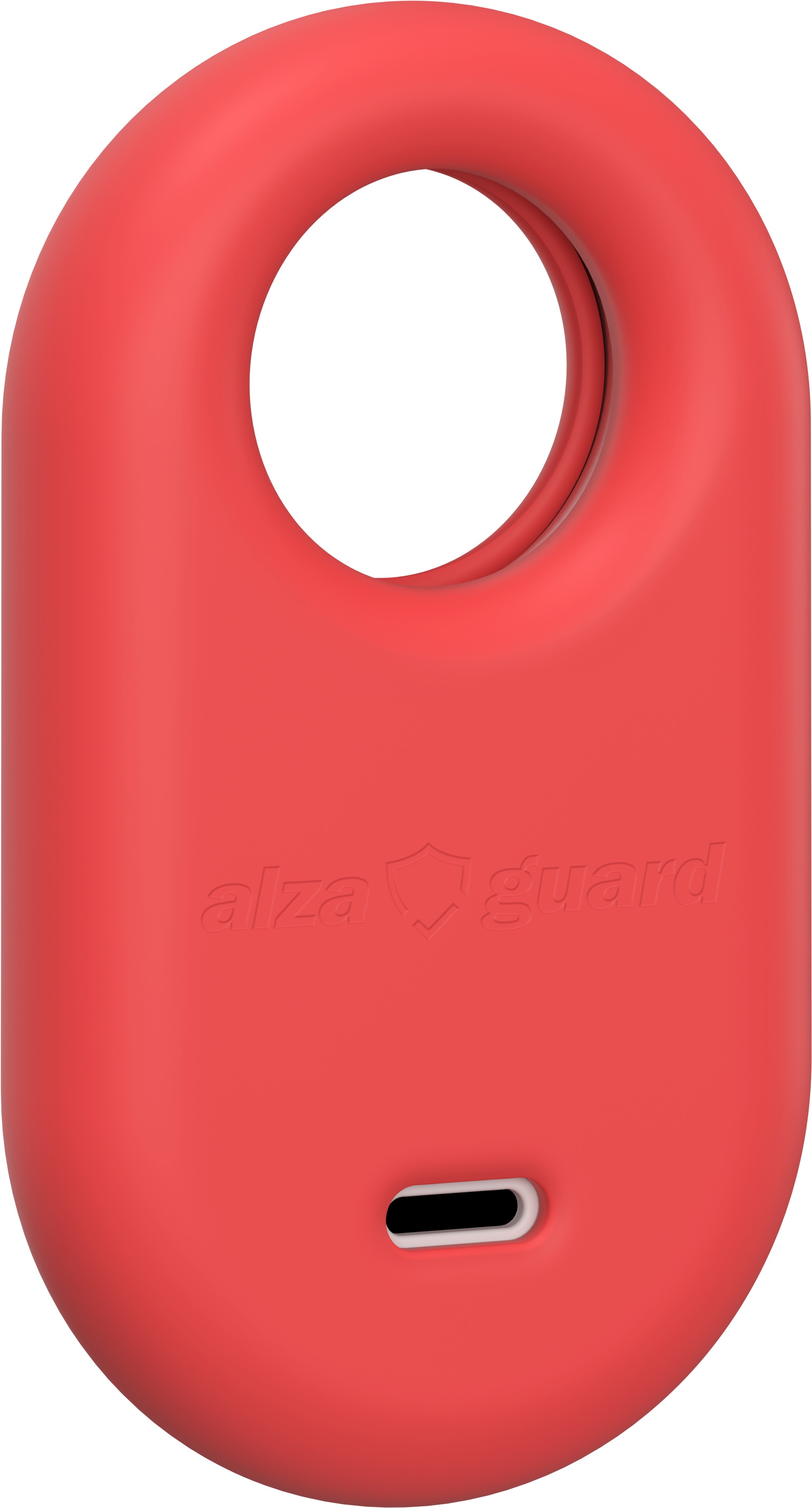 AlzaGuard Silicone Keychain pre Samsung SmartTag 2 – červené