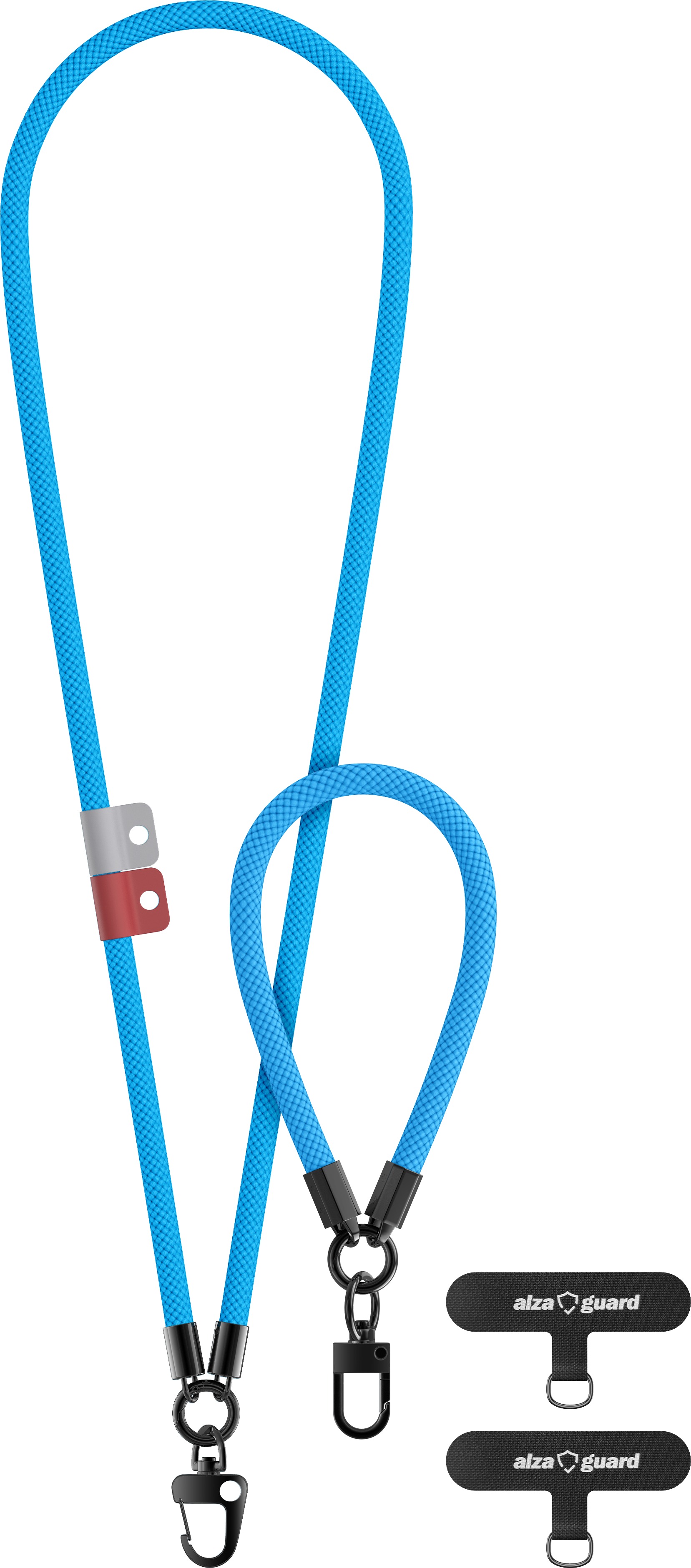 AlzaGuard Lanyard Set – svetlo modrý