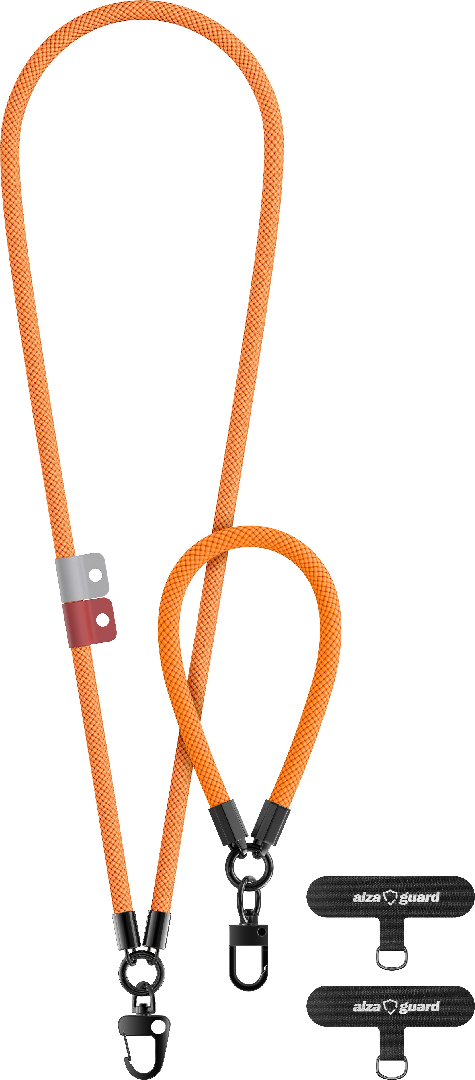AlzaGuard Lanyard súprava – oranžová