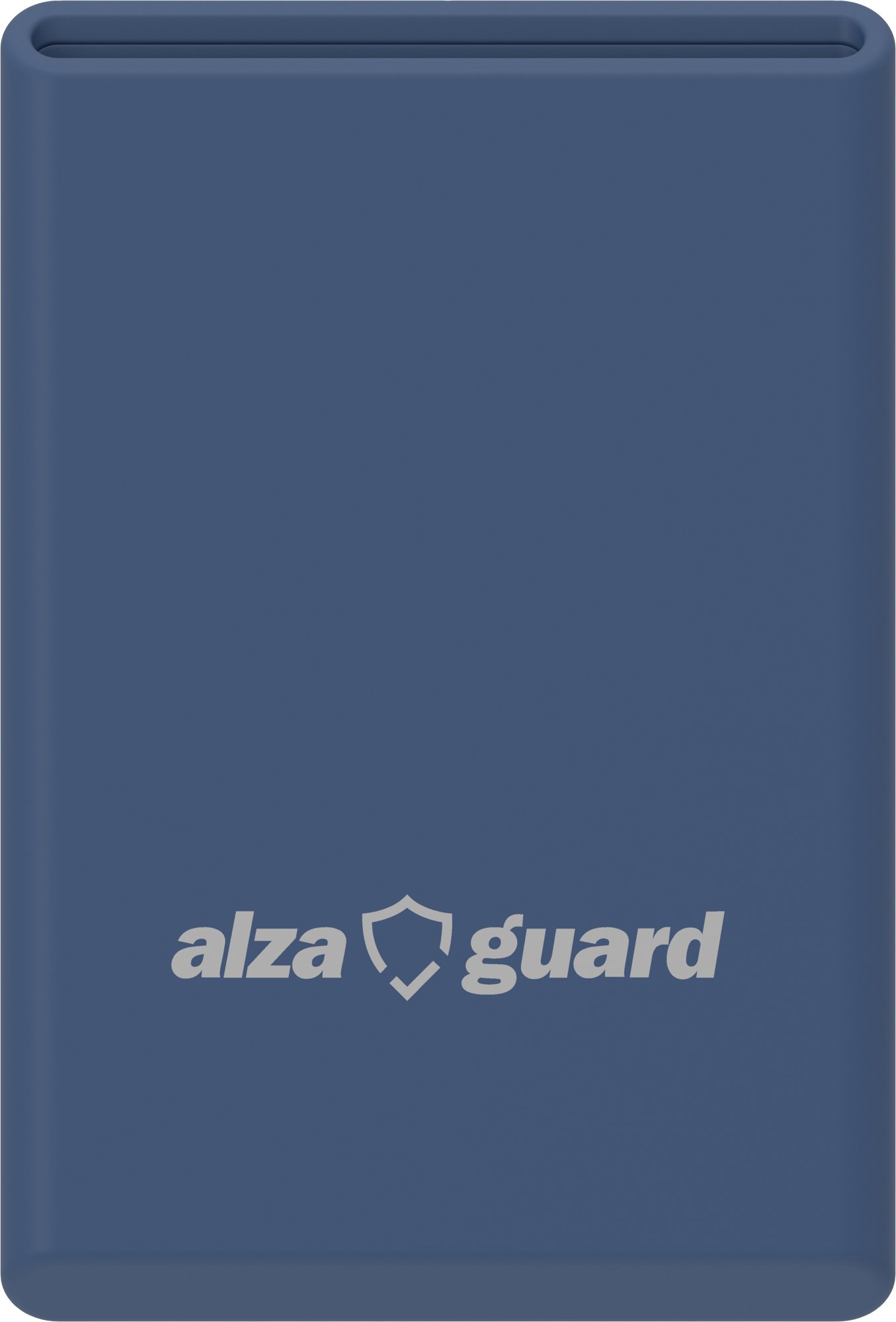 AlzaGuard Premium Silicone Wallet Compatible with Magsafe – modrá